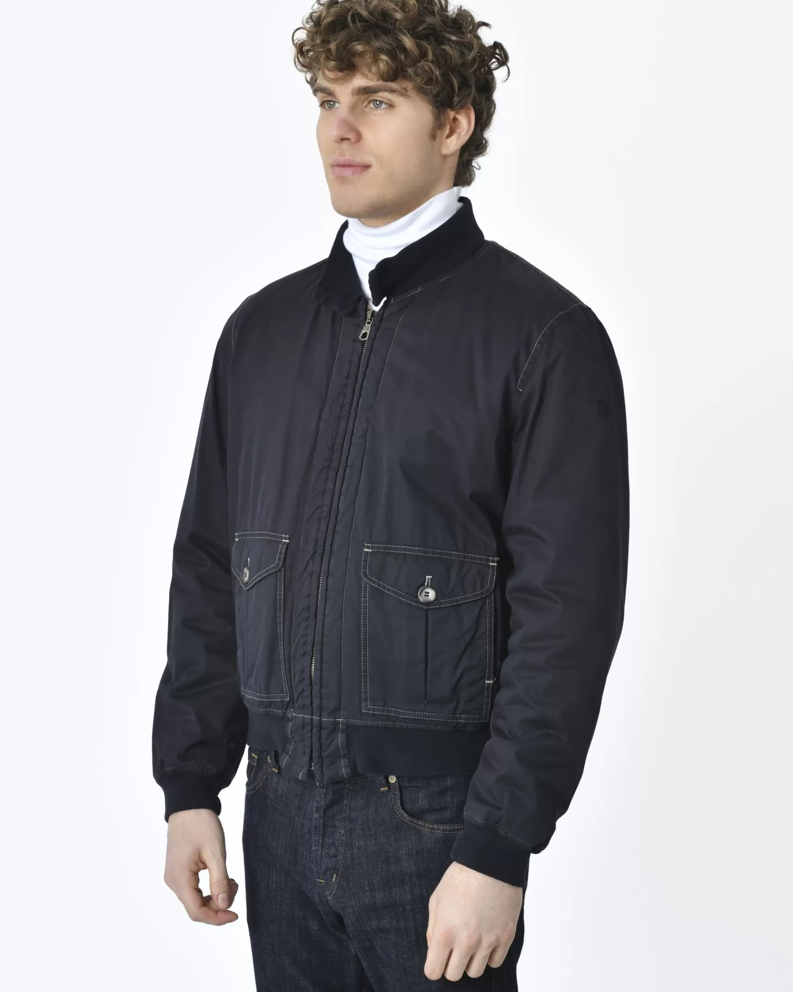 La Piscine Paris Blouson bomber Breuer Bleu New