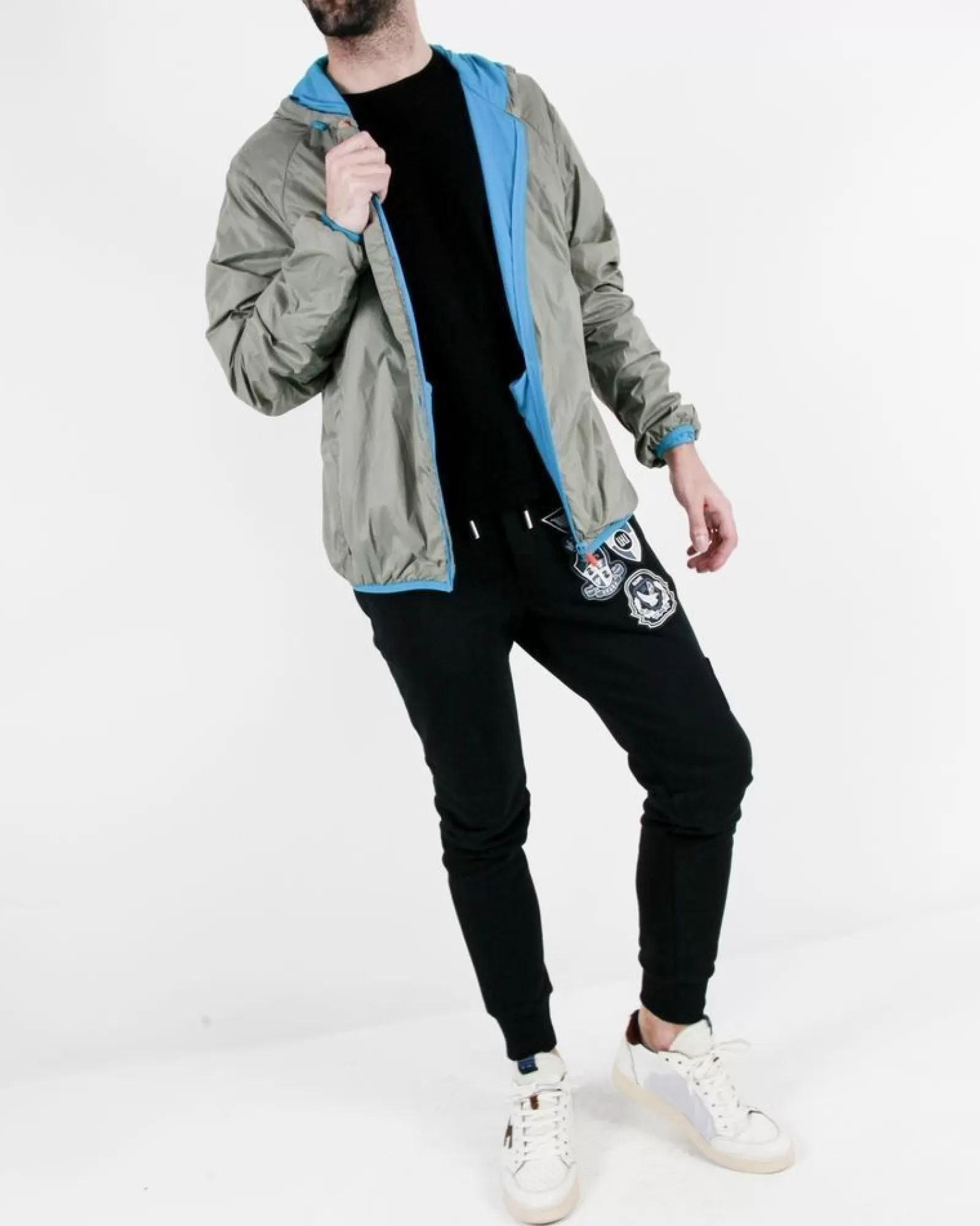 La Piscine Paris Blouson coupe pluie bicolore Save The Duck Gris Online