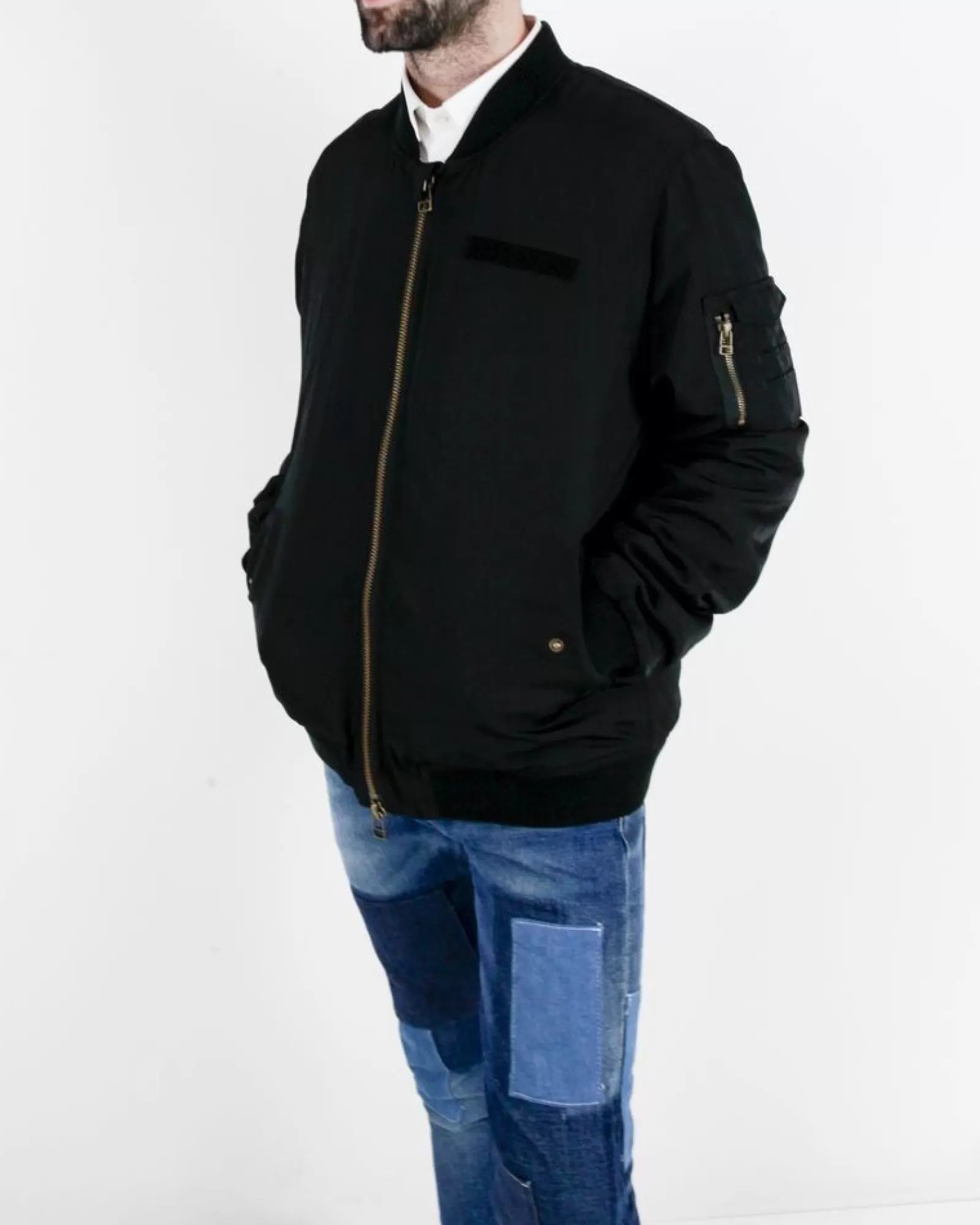 La Piscine Paris Blouson intérieur en peau de loup synthétique amovible Alessandra Chamonix Noir Shop