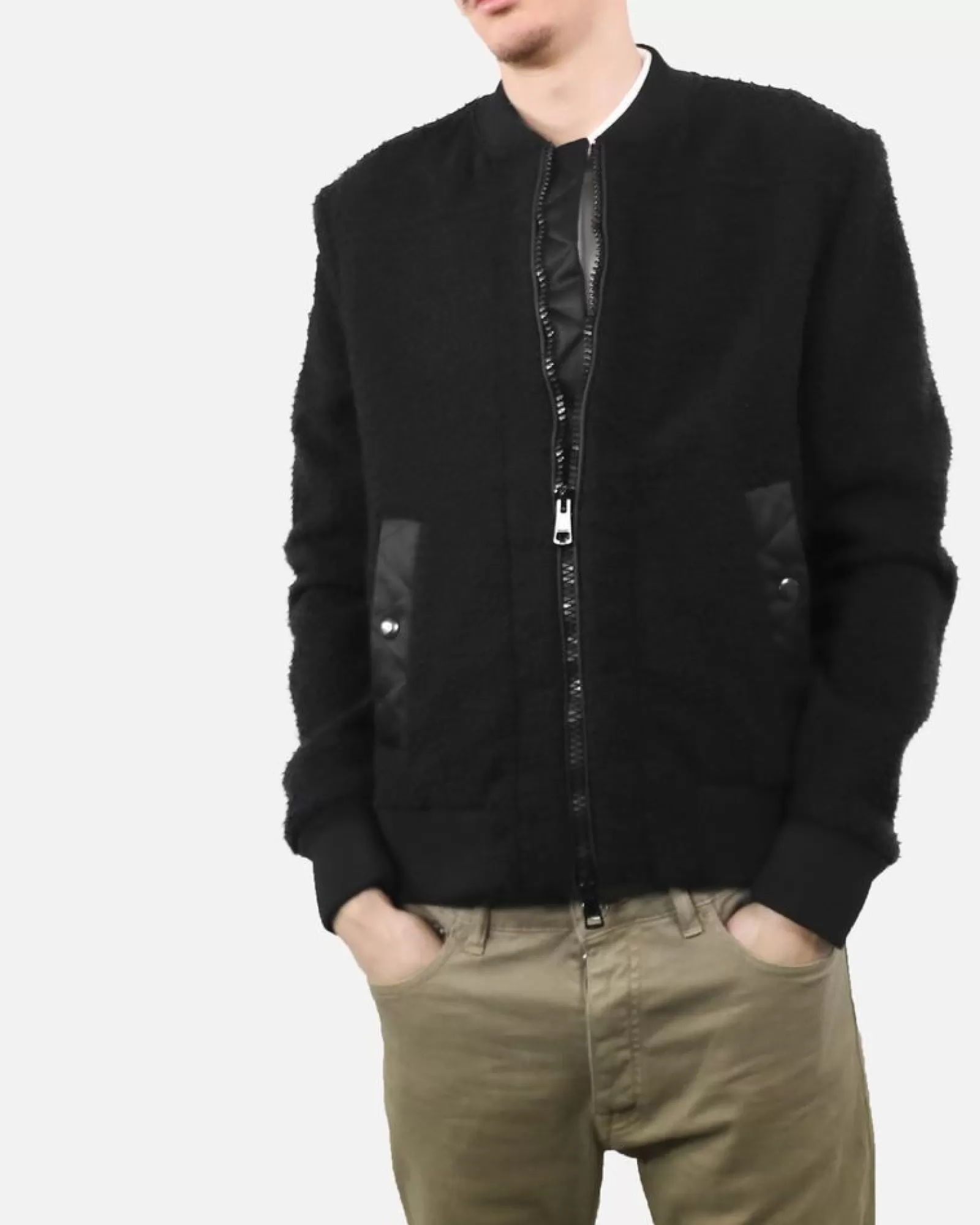 La Piscine Paris Bomber effet poil de mouton Low Brand Noir Shop