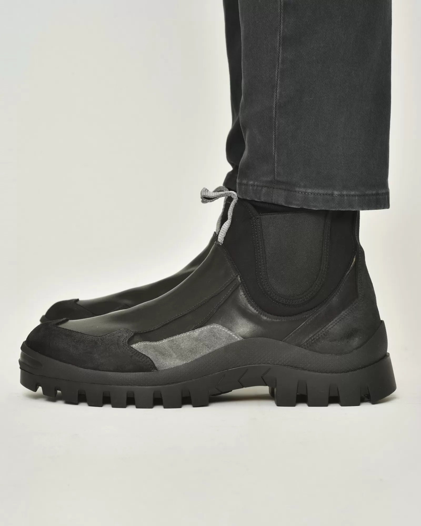 La Piscine Paris Bottine en cuir Premiata Noir Outlet