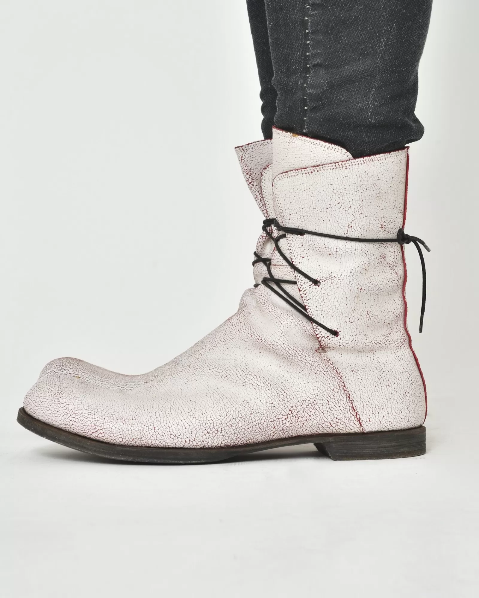 La Piscine Paris Bottines à effet peinture pelable Lost&Found Blanc Best Sale