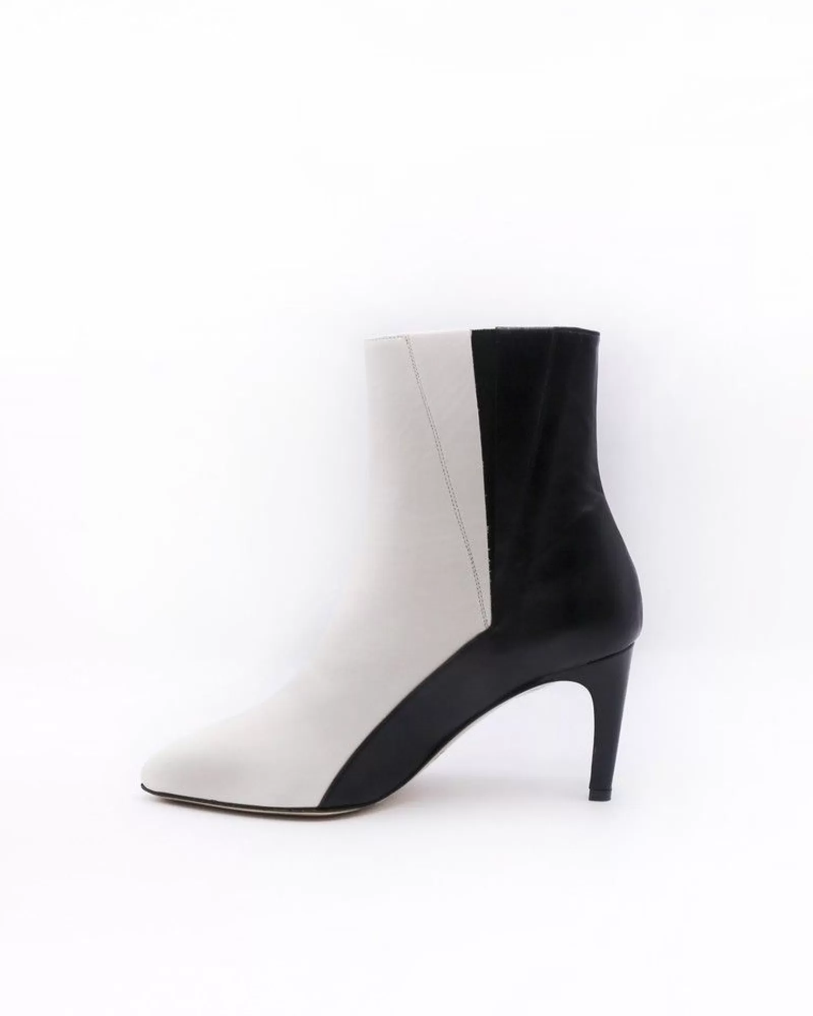 La Piscine Paris Bottines bicolores noir et Space Simona Corsellini Blanc Hot