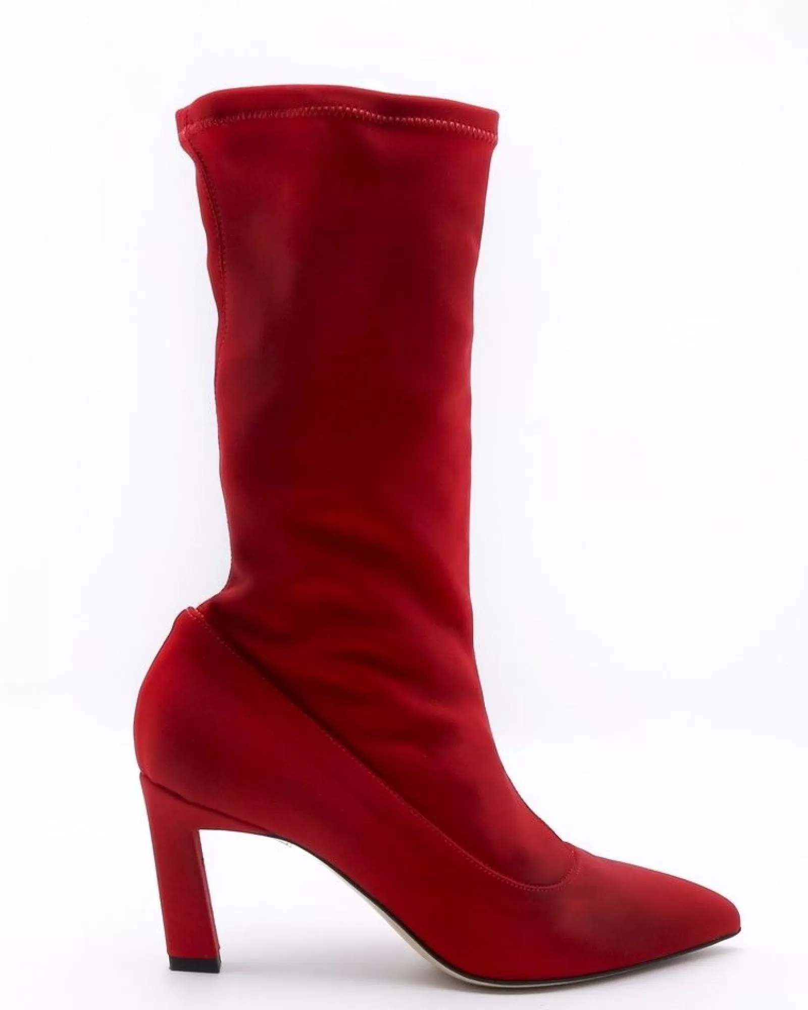 La Piscine Paris Bottines chaussettes en tissu structuré Space Simona Corsellini Rouge Online