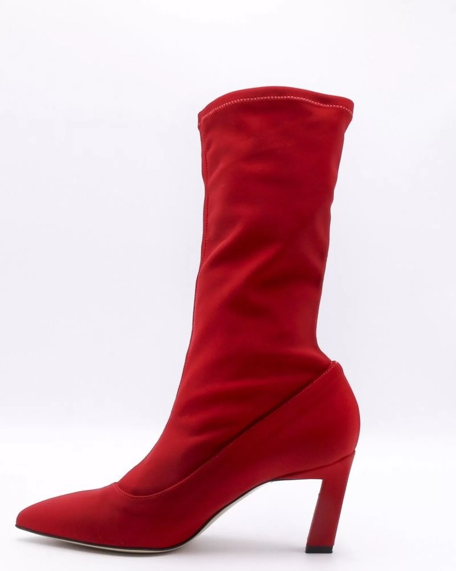 La Piscine Paris Bottines chaussettes en tissu structuré Space Simona Corsellini Rouge Online