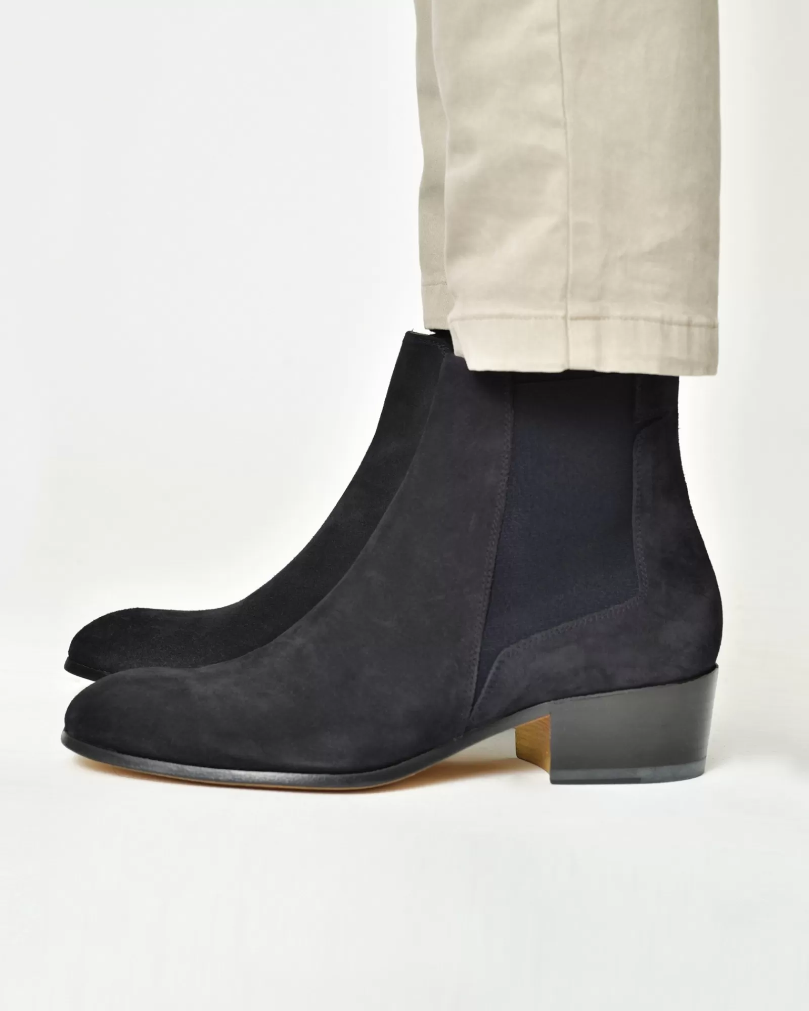 La Piscine Paris Bottines chelsea en daim Lords & Fools Bleu Sale