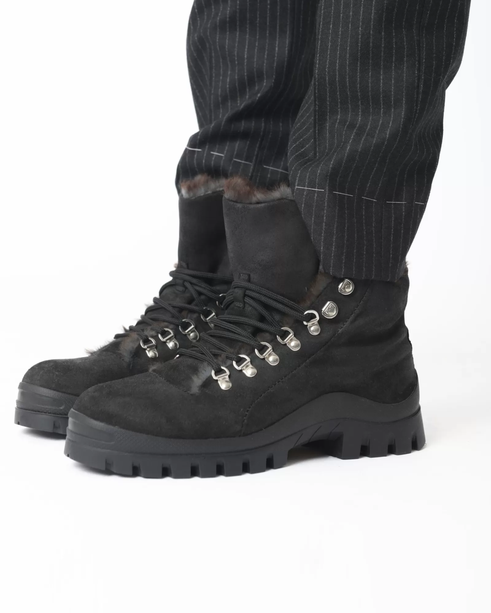 La Piscine Paris Bottines de randonnée fourrée Premiata Noir Shop