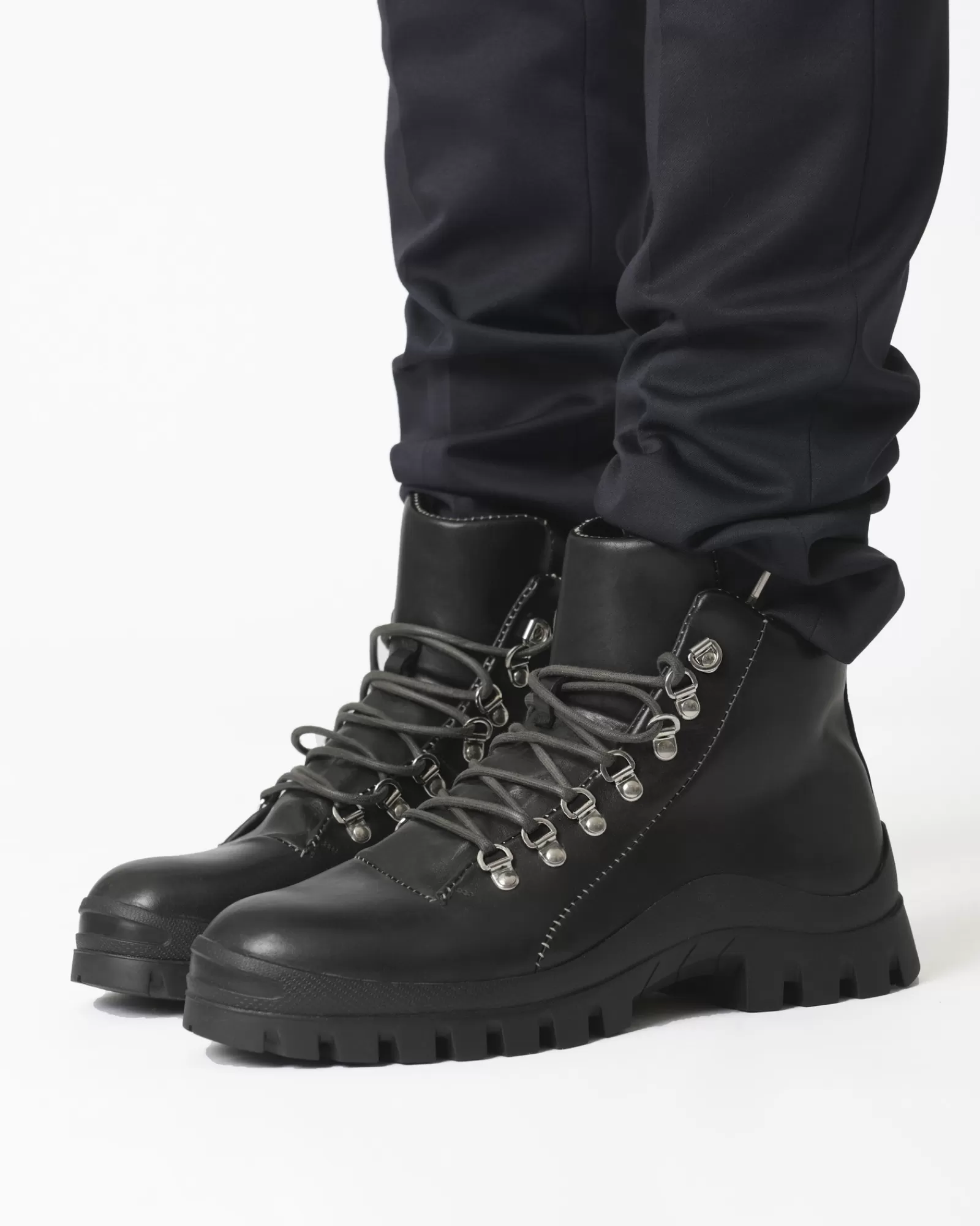 La Piscine Paris Bottines en cuir ornementée Premiata Noir Online