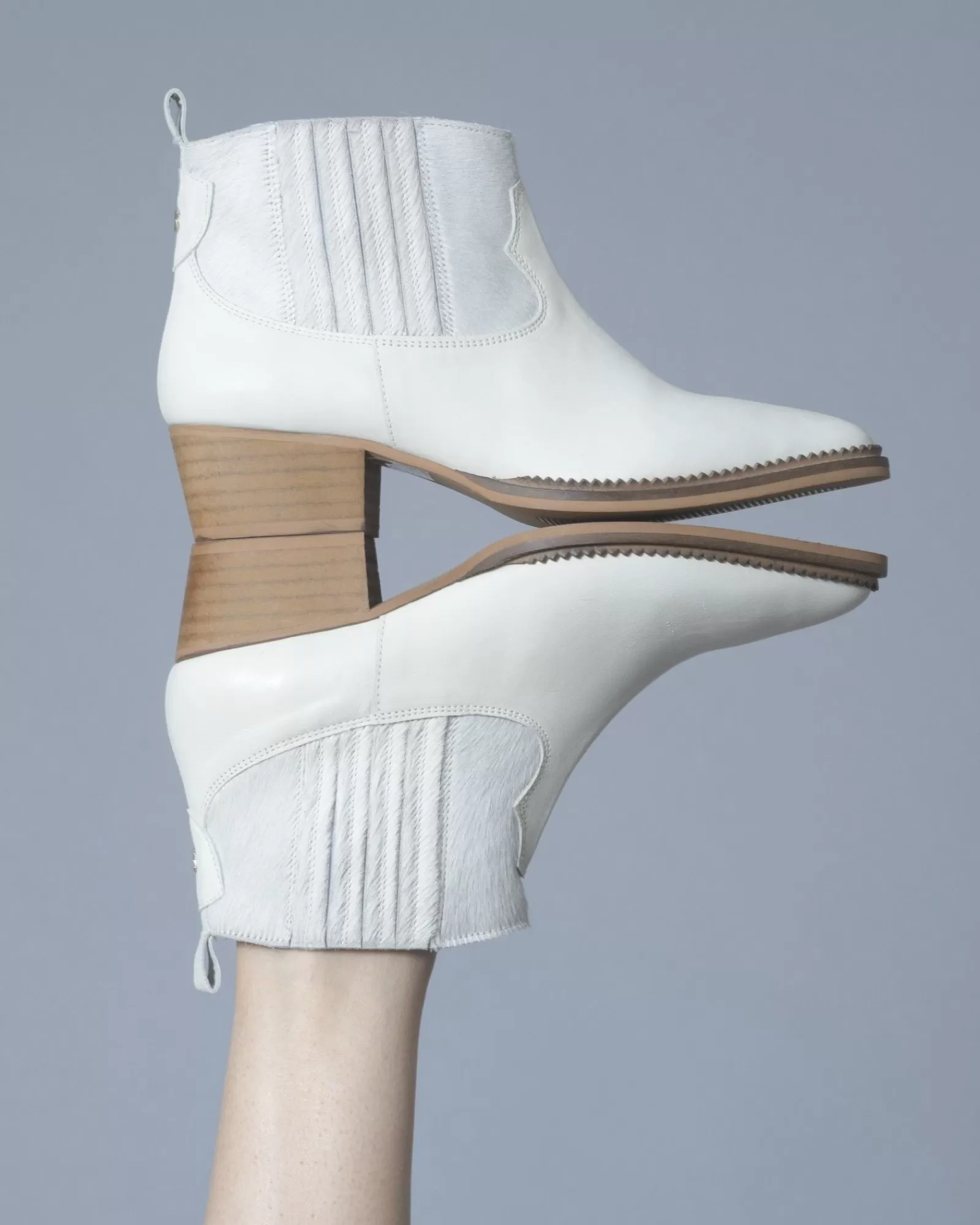La Piscine Paris Bottines en cuir SVNTY Blanc Fashion