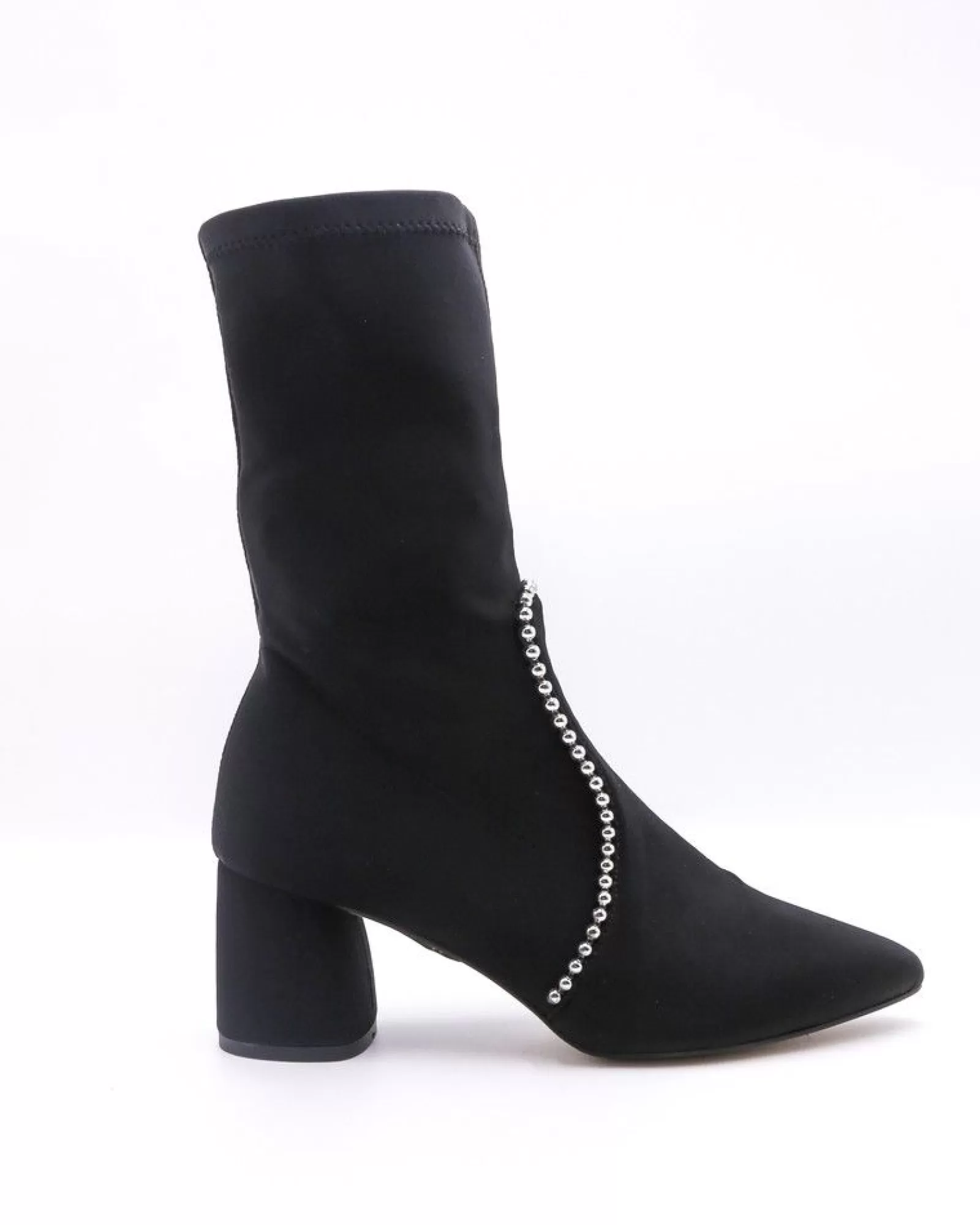 La Piscine Paris Bottines en tissu orné à détails argentés SVNTY. Noir Best Sale