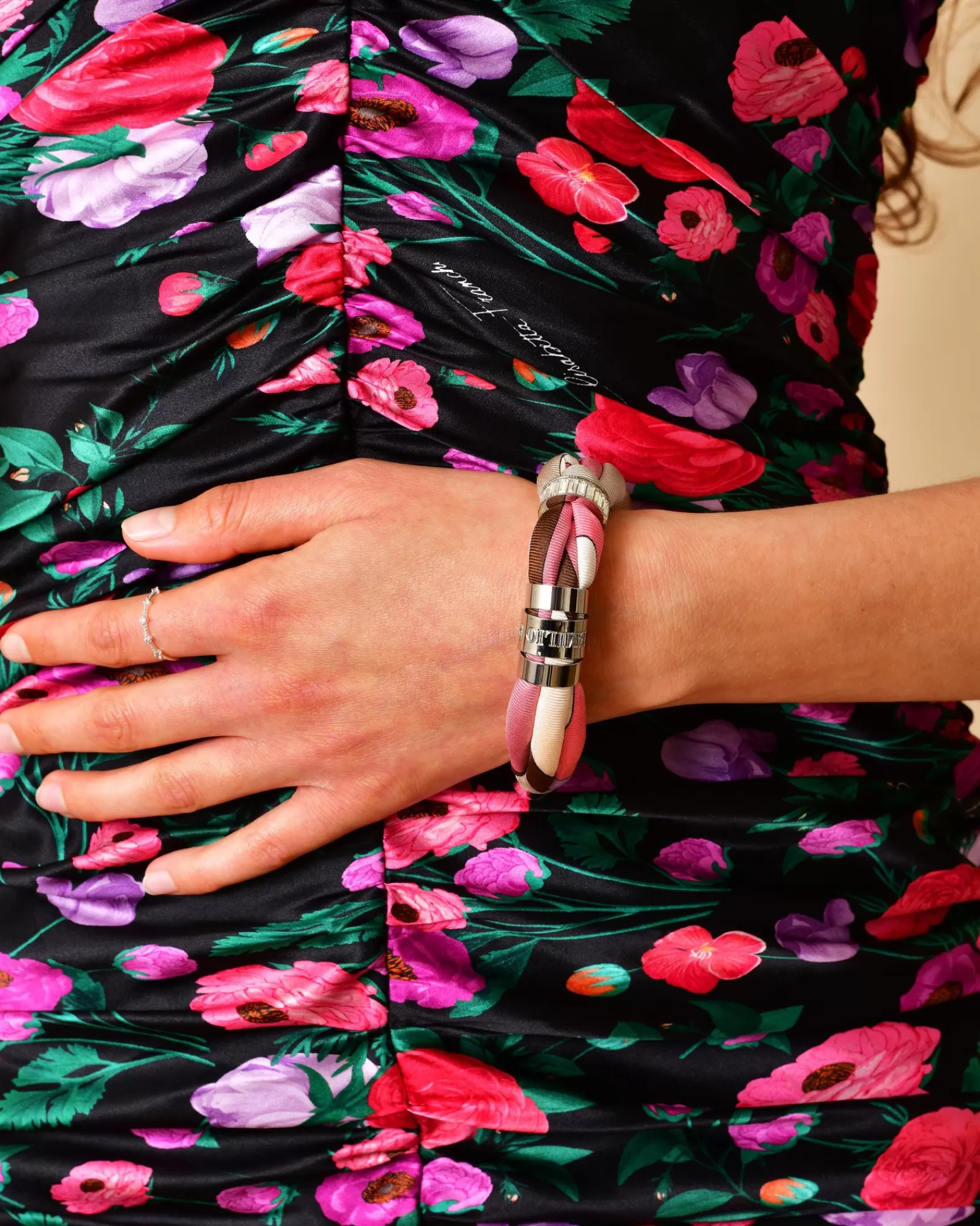 La Piscine Paris Bracelet en tissu imprimé Emilio Pucci Multicolore Best Sale