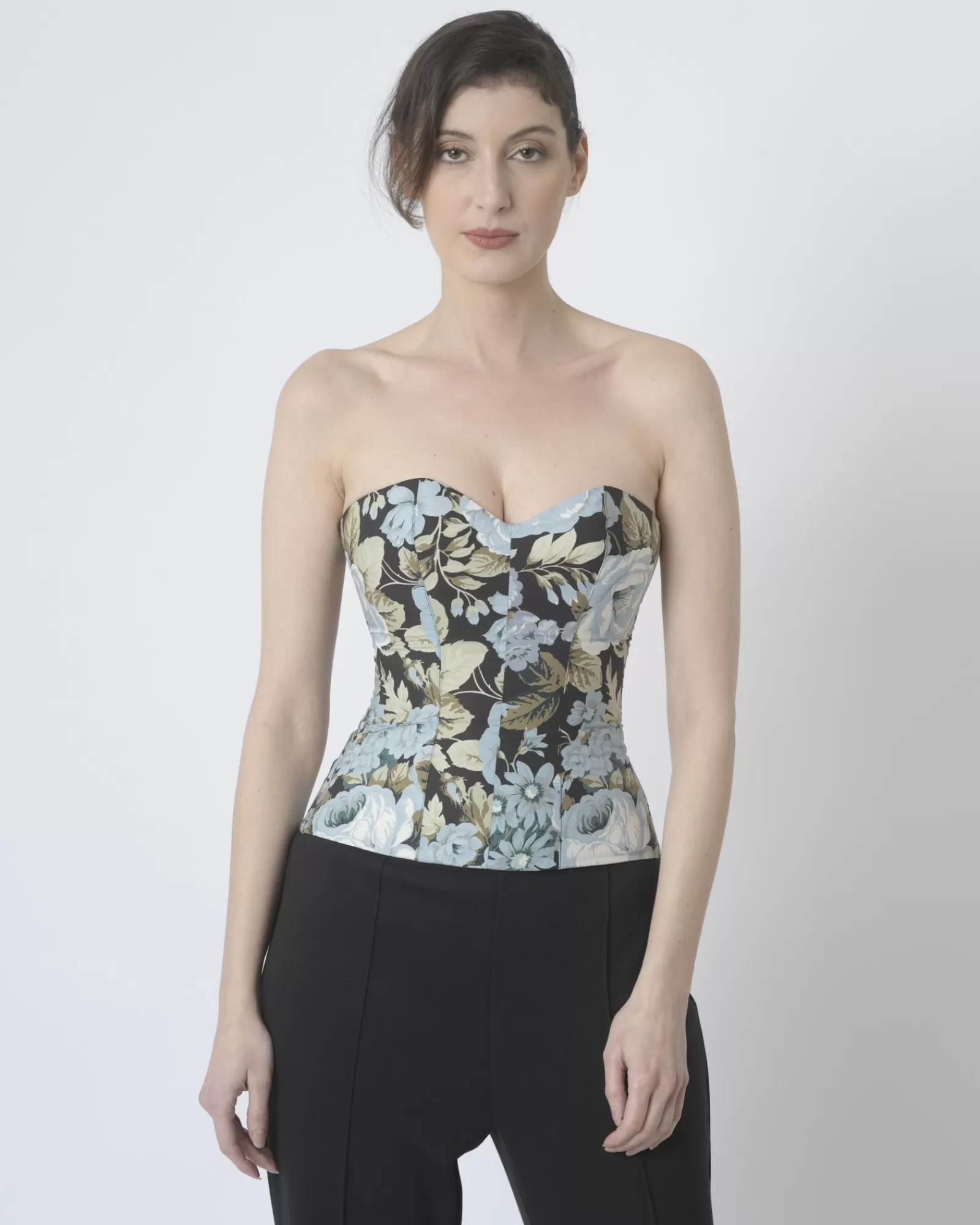 La Piscine Paris Bustier imprimé P.A.R.O.S.H Bleu Clearance