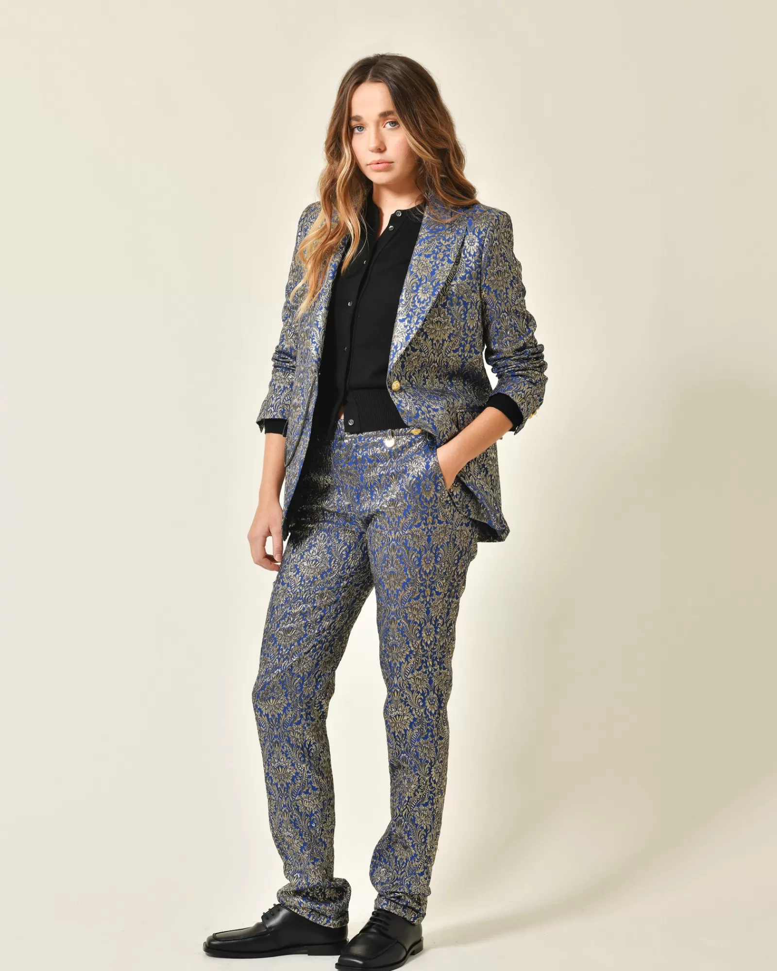 La Piscine Paris Cardigan en coton Emma White Noir Outlet