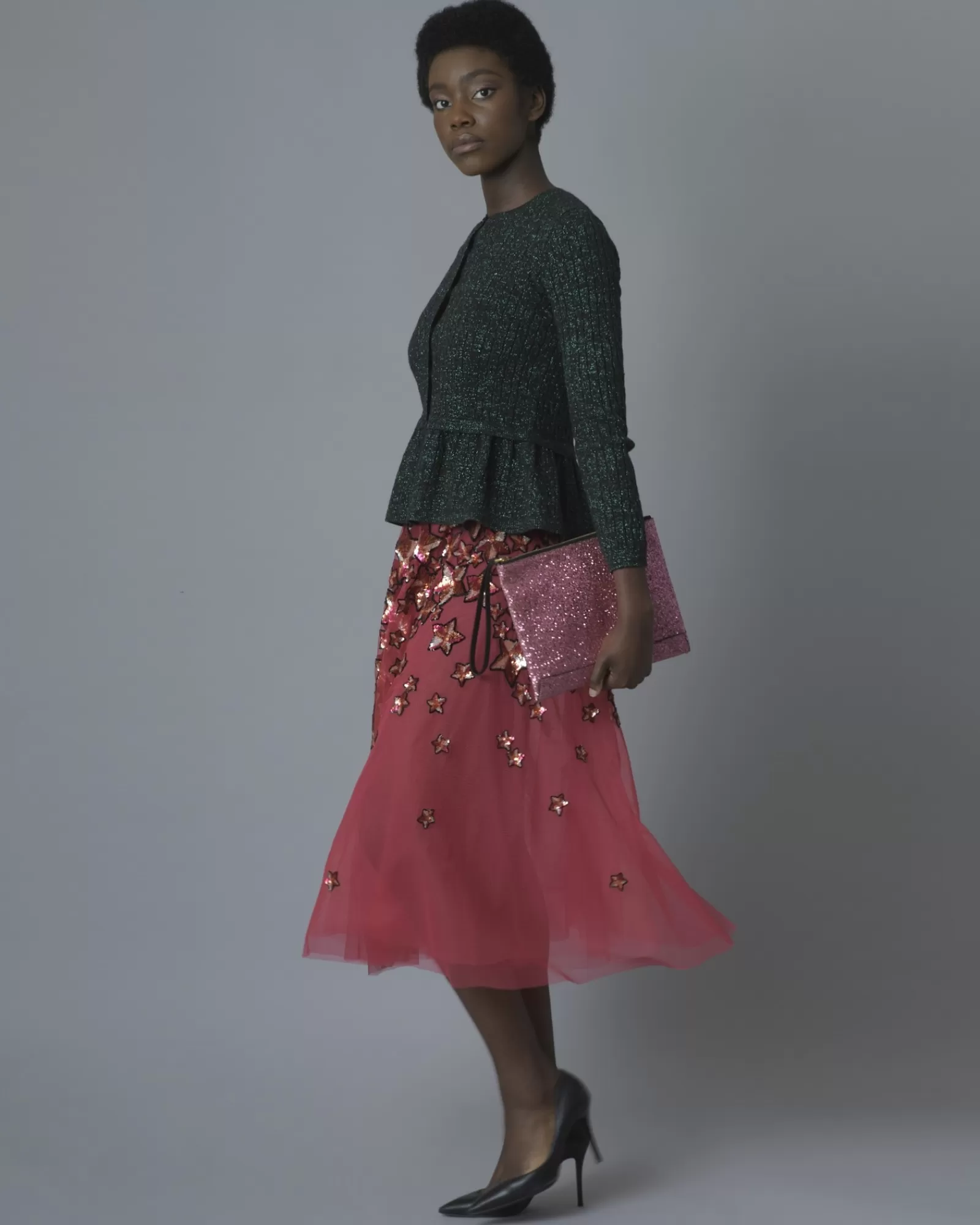 La Piscine Paris Cardigan en lurex Valentino Vert Best Sale