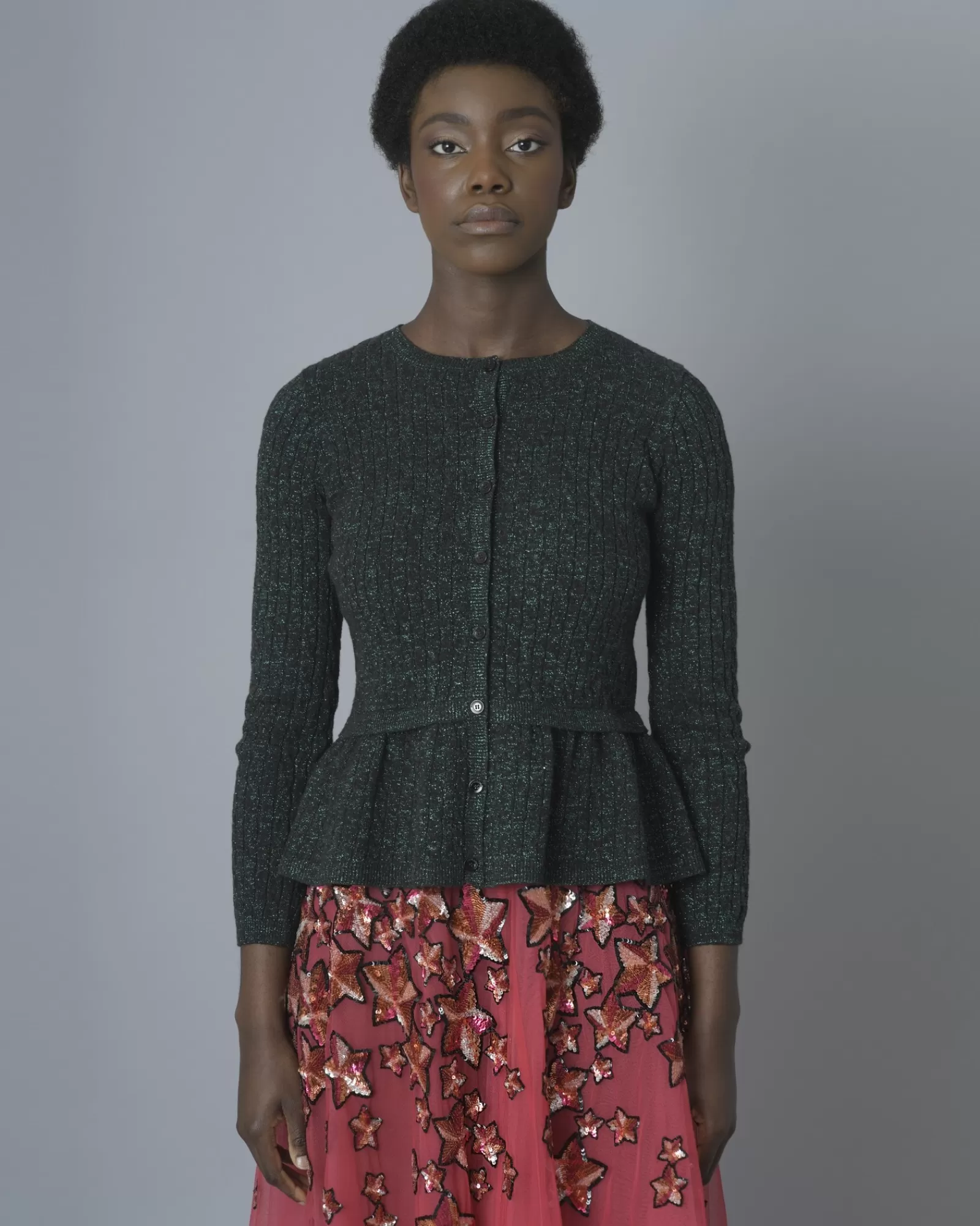 La Piscine Paris Cardigan en lurex Valentino Vert Best Sale