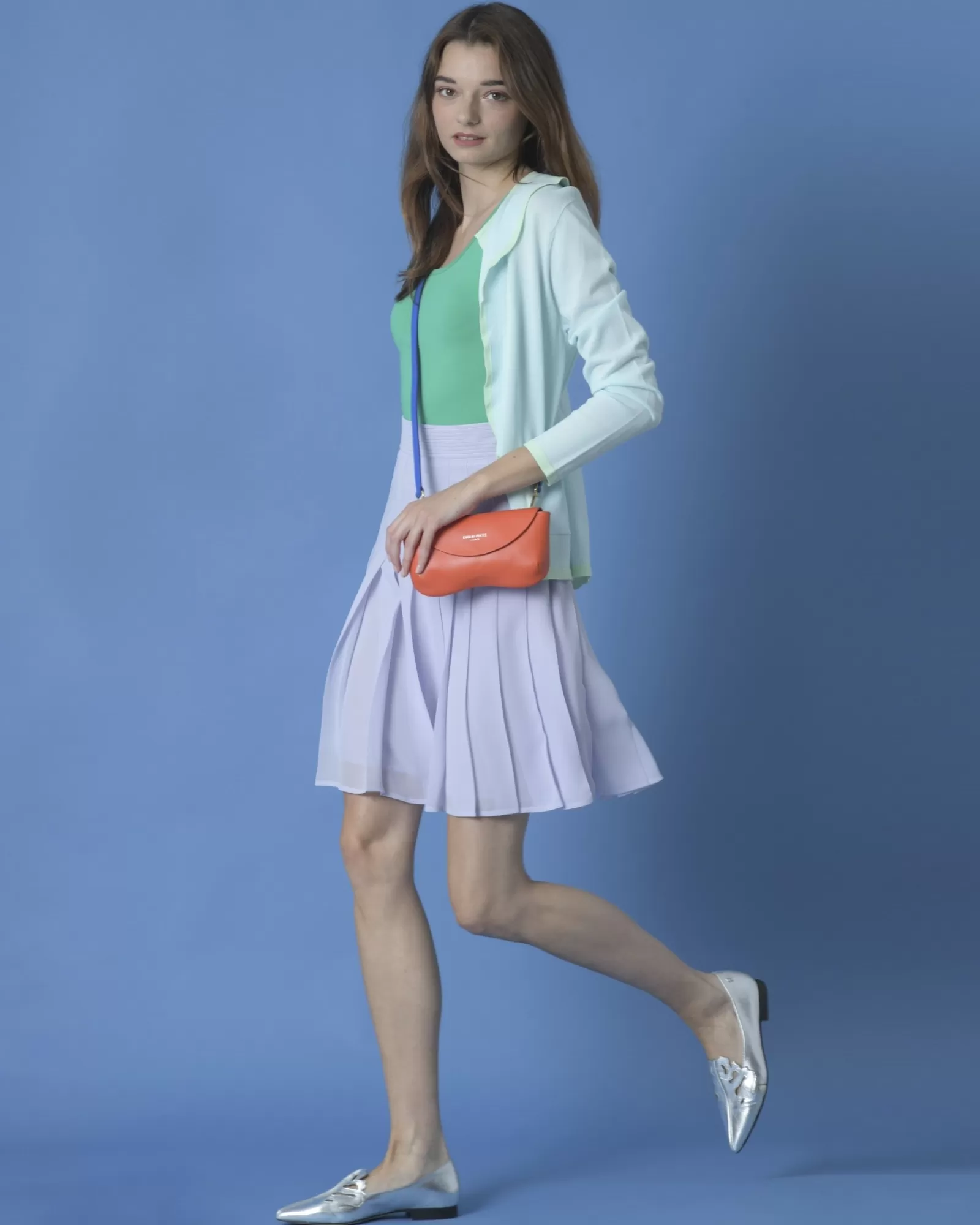 La Piscine Paris Cardigan en maille clair Edward Achour Bleu Shop