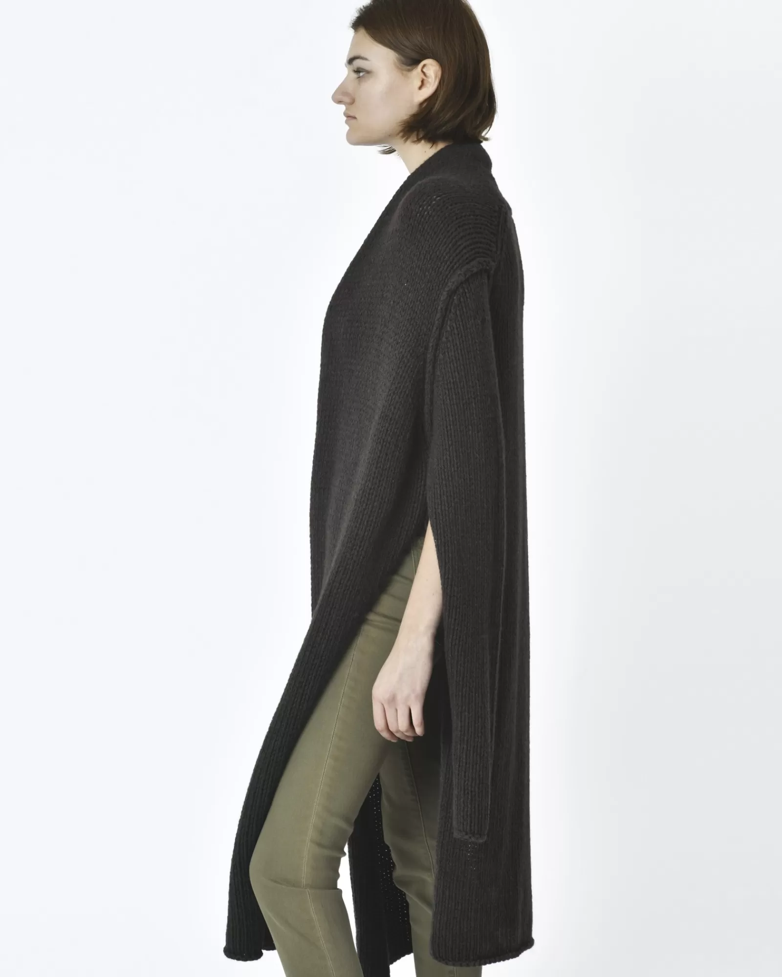 La Piscine Paris Cardigan long Isabel Benenato Marron Store