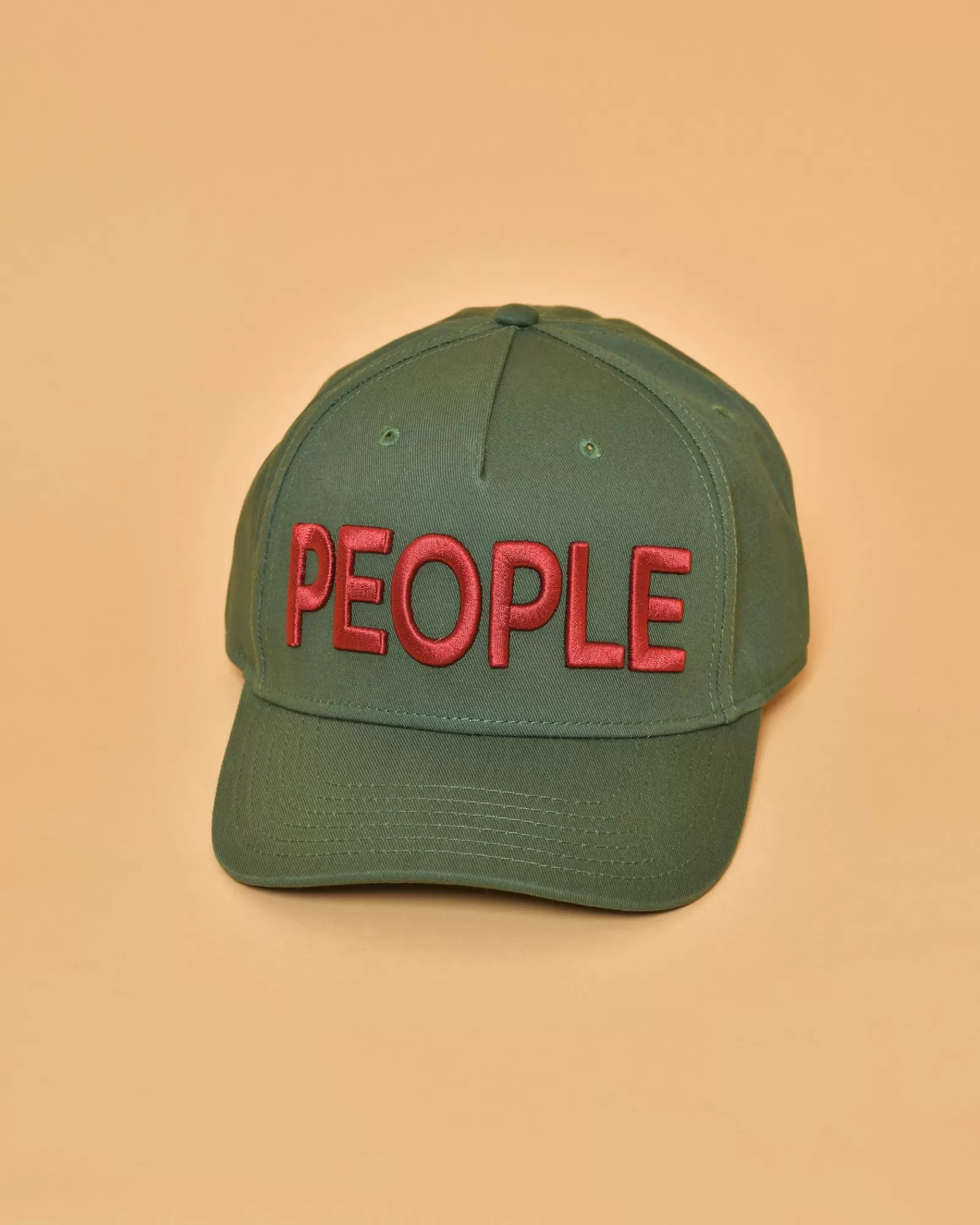 La Piscine Paris Casquette en gabardine de coton e à broderie People Of Shibuya Vert New