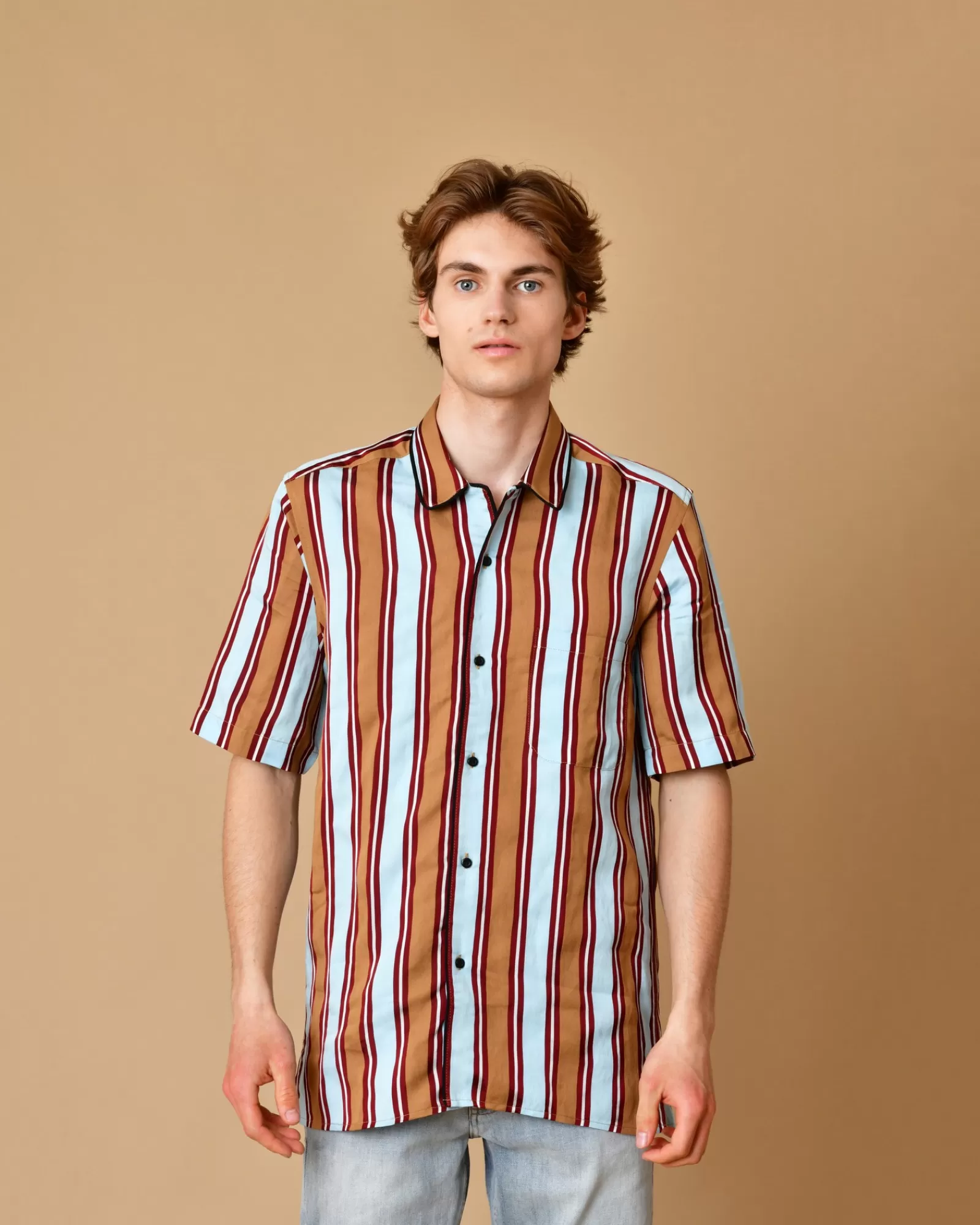La Piscine Paris Chemise à rayures avec goujon fleur de lys Lords & Fools Multicolore Outlet