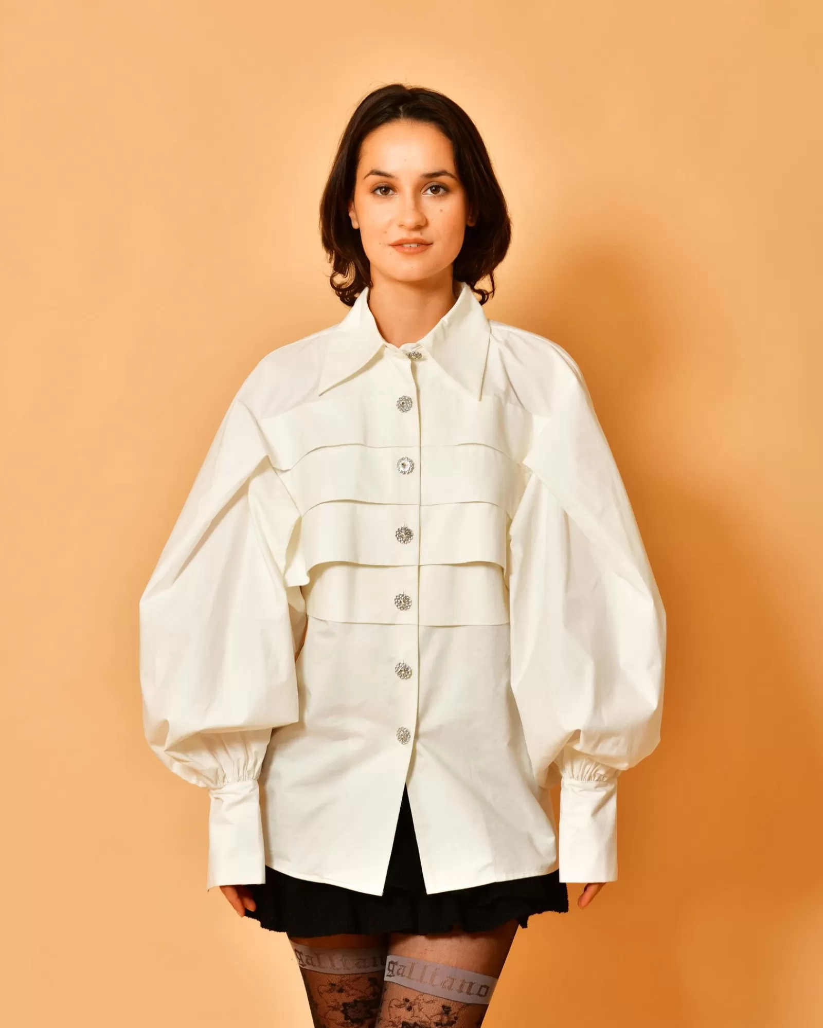 La Piscine Paris Chemise he à plis Edward Achour Blanc Store