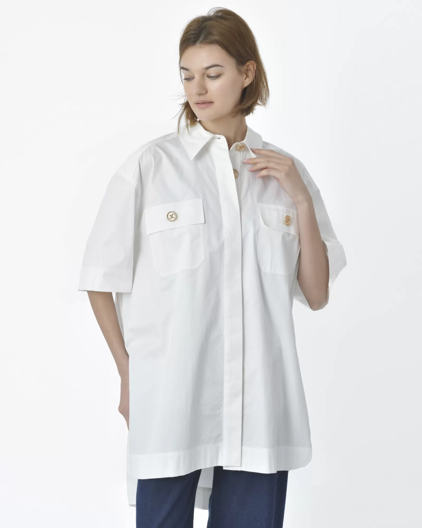 La Piscine Paris Chemise he Edward Achour Blanc Sale