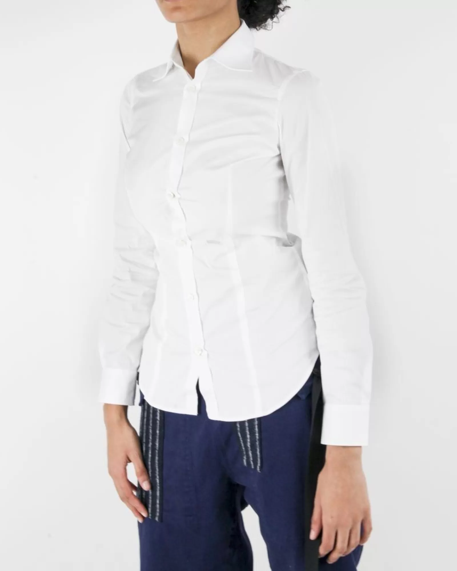 La Piscine Paris Chemise cintré en coton Dsquared Blanc Best Sale