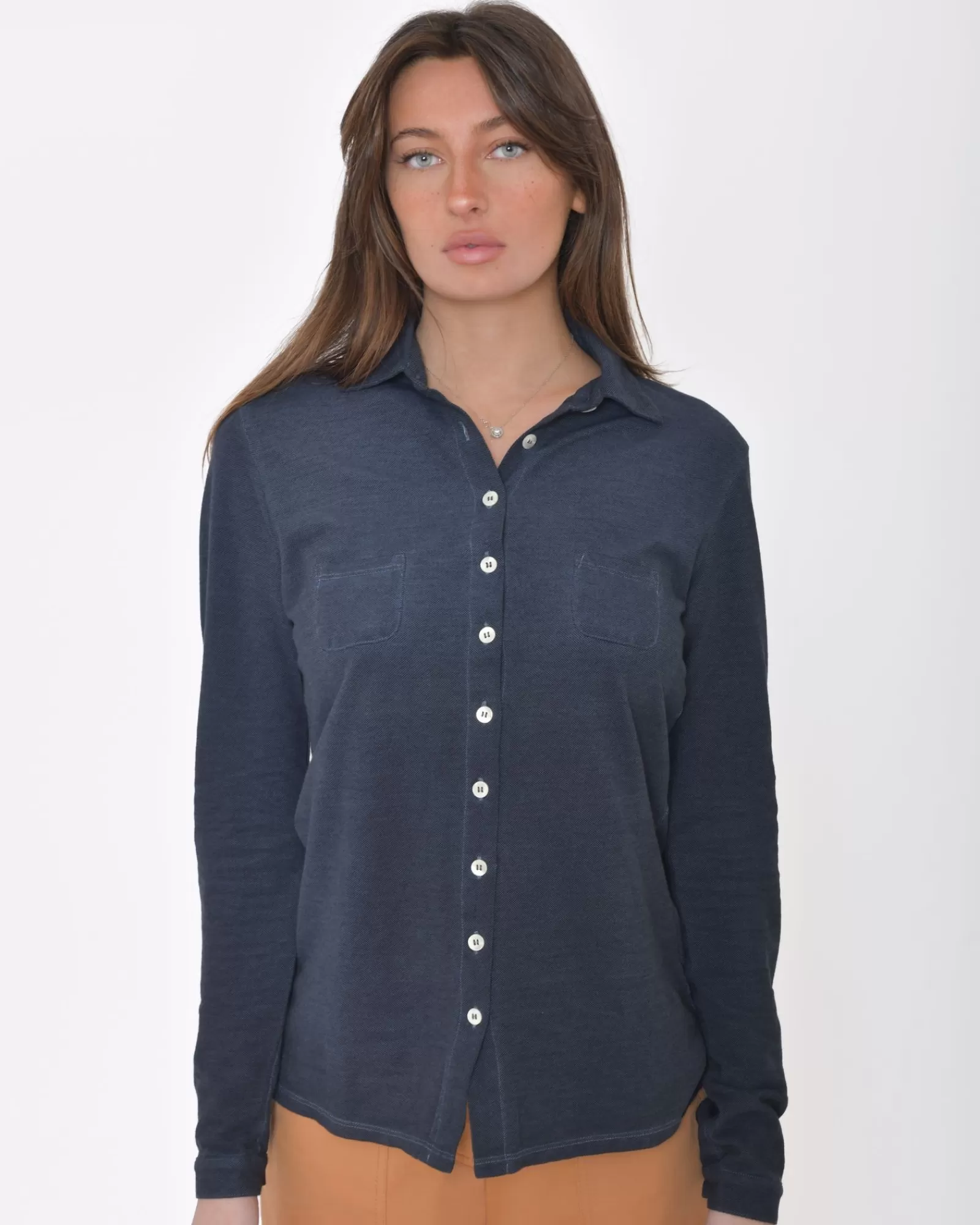 La Piscine Paris Chemise en coton Casheart Bleu Fashion