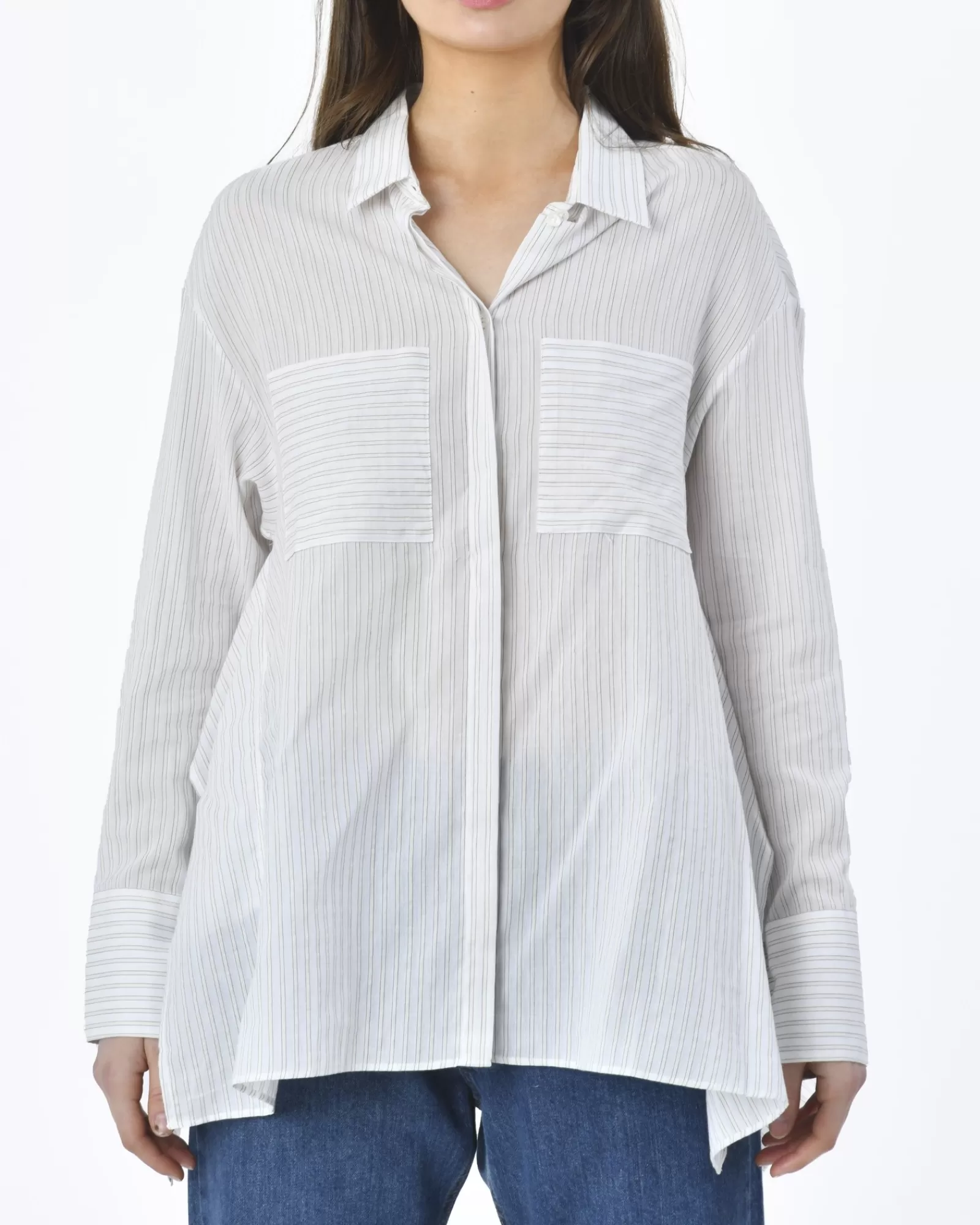 La Piscine Paris Chemise rayé he Chloe Stora Blanc Cheap