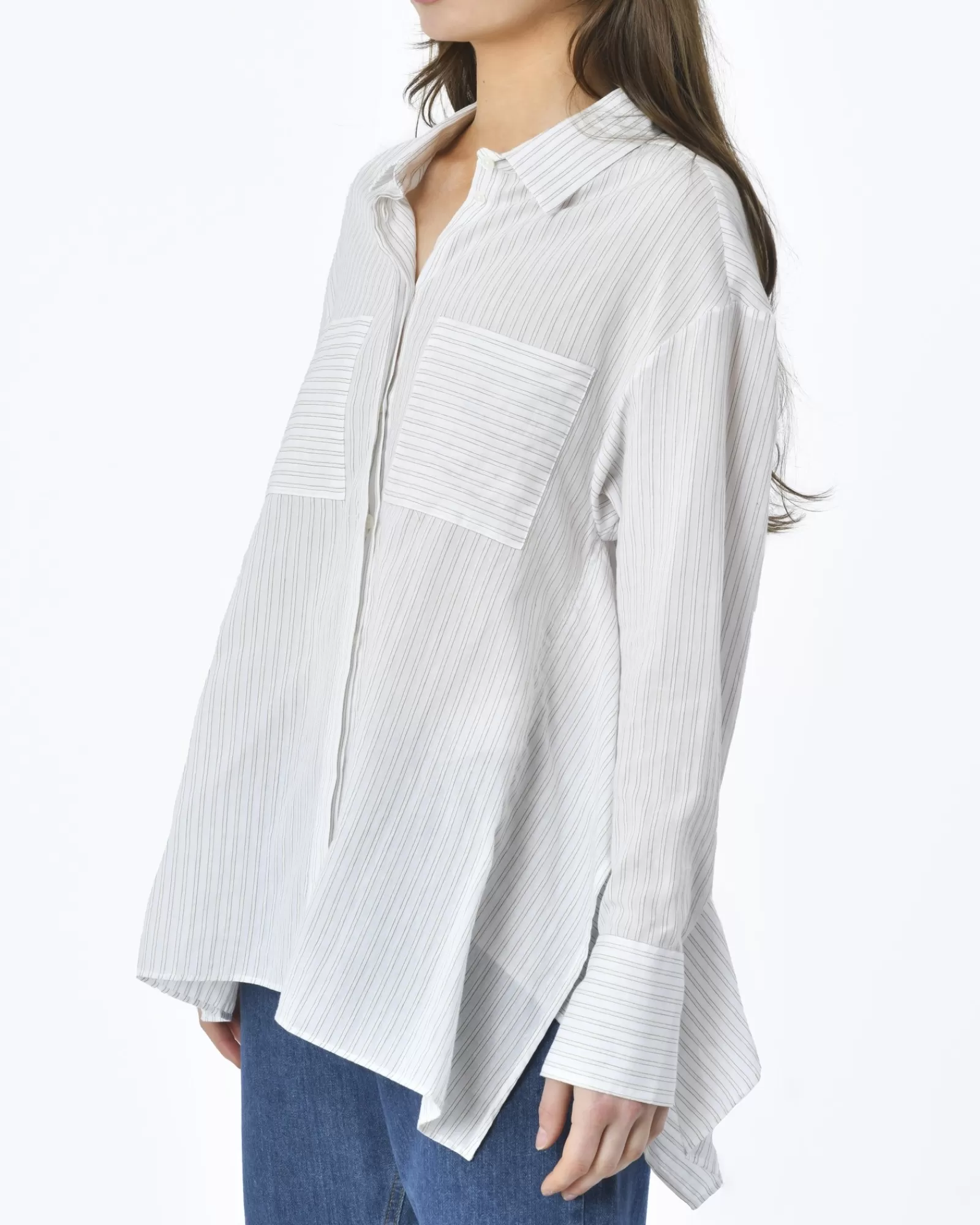 La Piscine Paris Chemise rayé he Chloe Stora Blanc Cheap