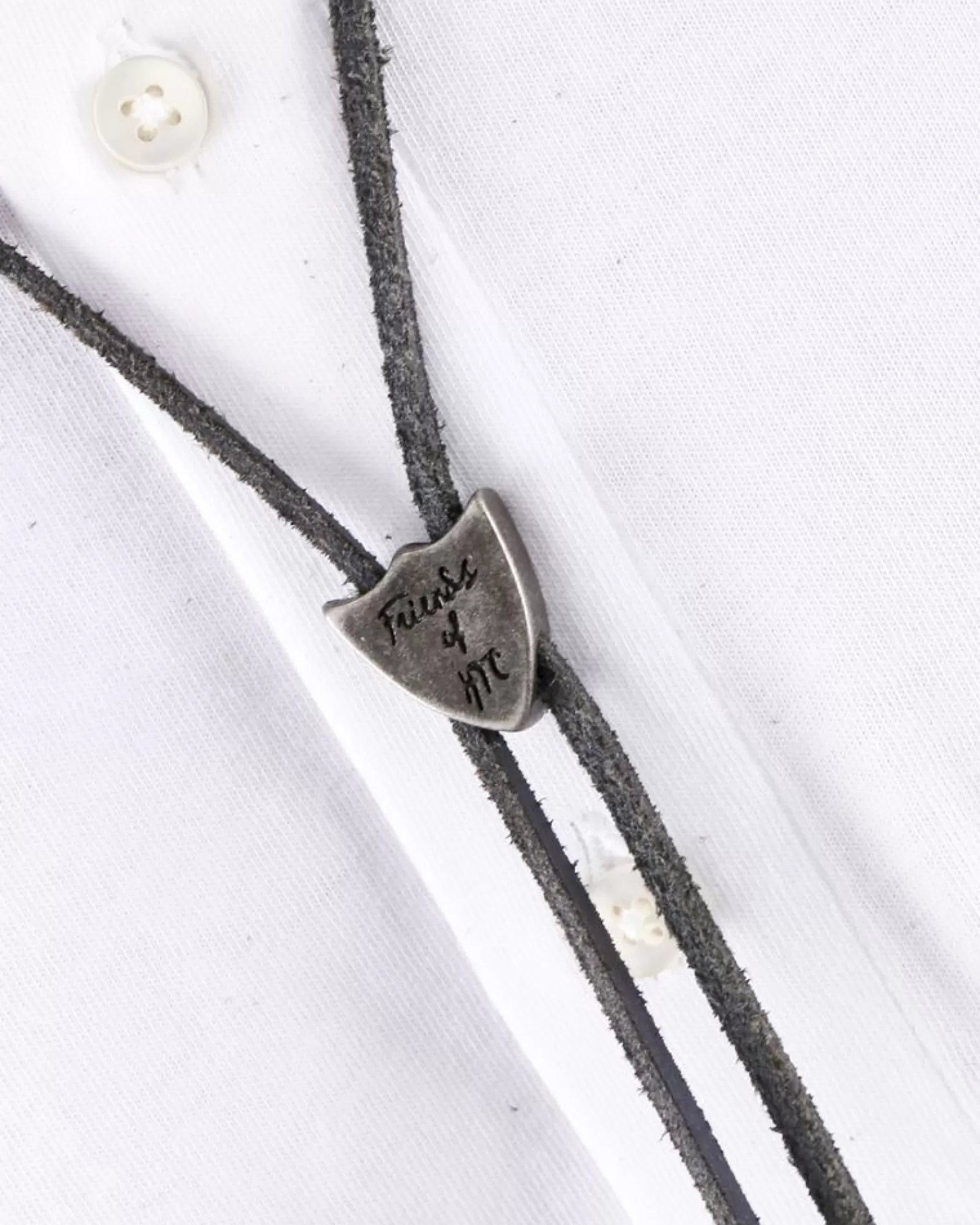 La Piscine Paris Collier en cuir à pendentif ajustable HTC Noir Clearance
