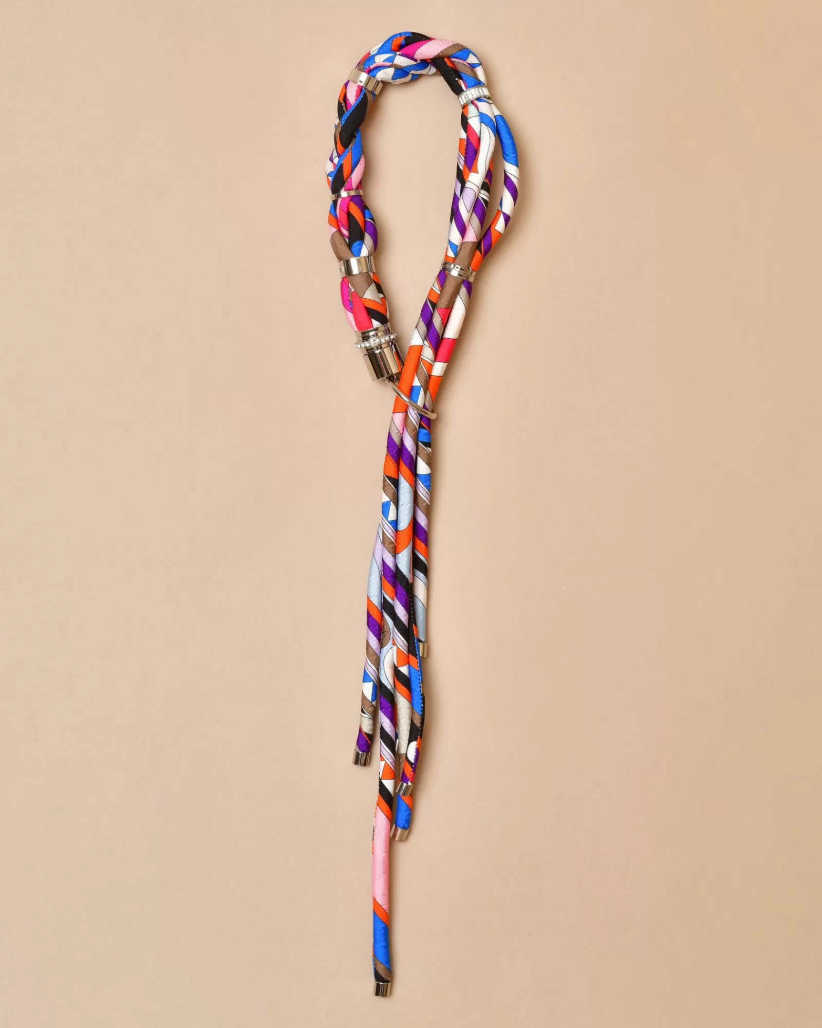 La Piscine Paris Collier en tissu imprimé à anneaux Emilio Pucci Multicolore Cheap