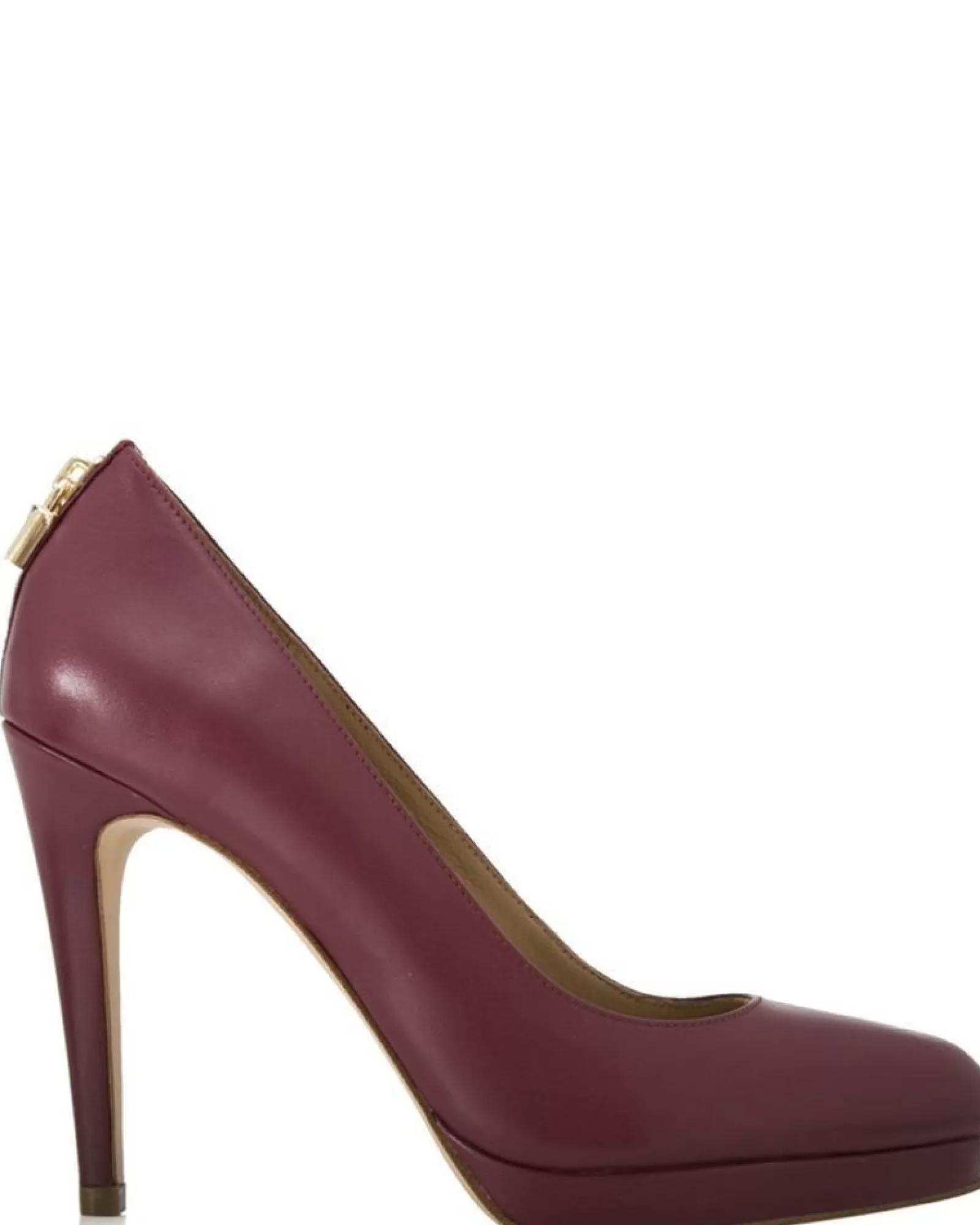 La Piscine Paris Escarpin en cuir Michael Kors Bordeaux Flash Sale