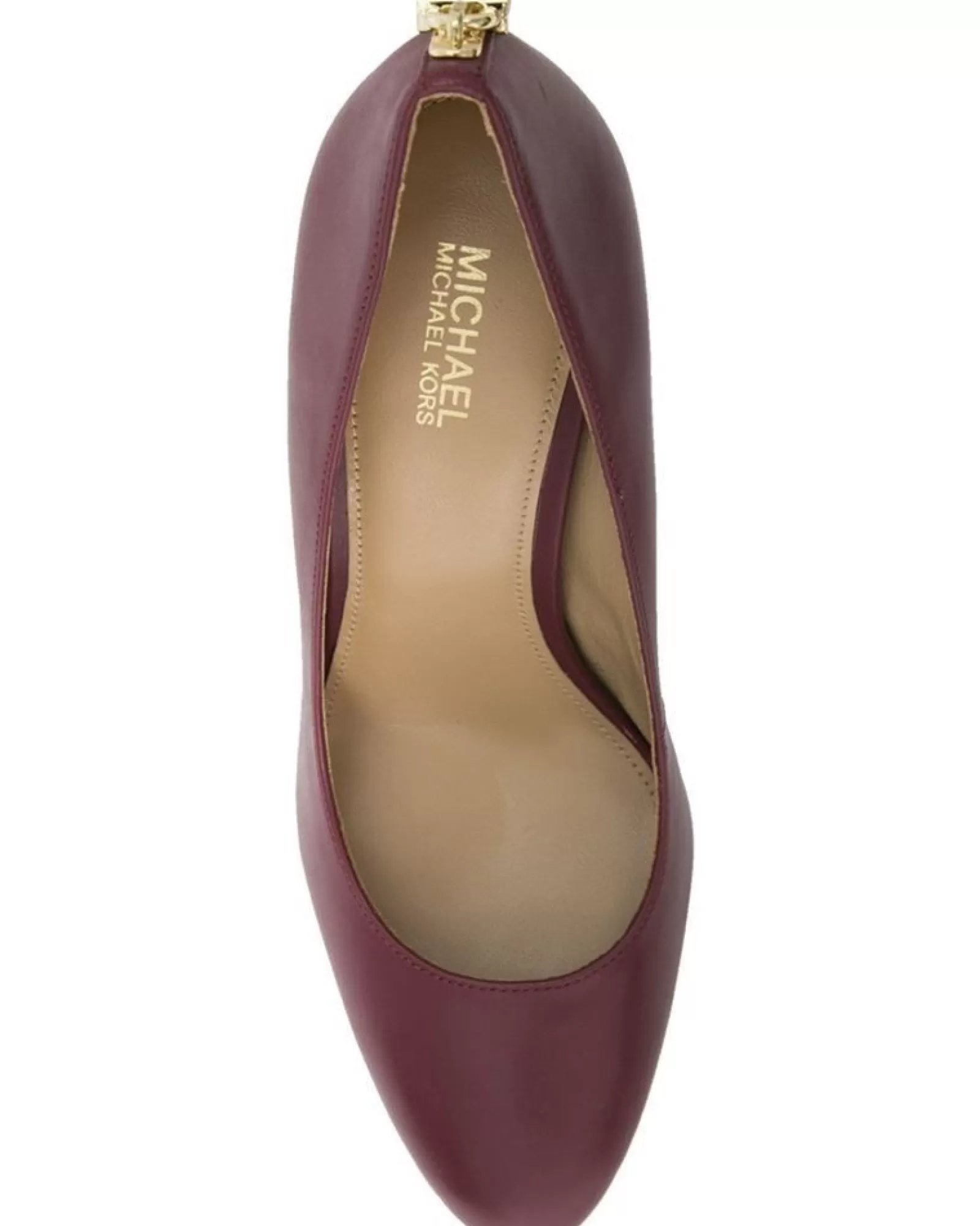La Piscine Paris Escarpin en cuir Michael Kors Bordeaux Flash Sale