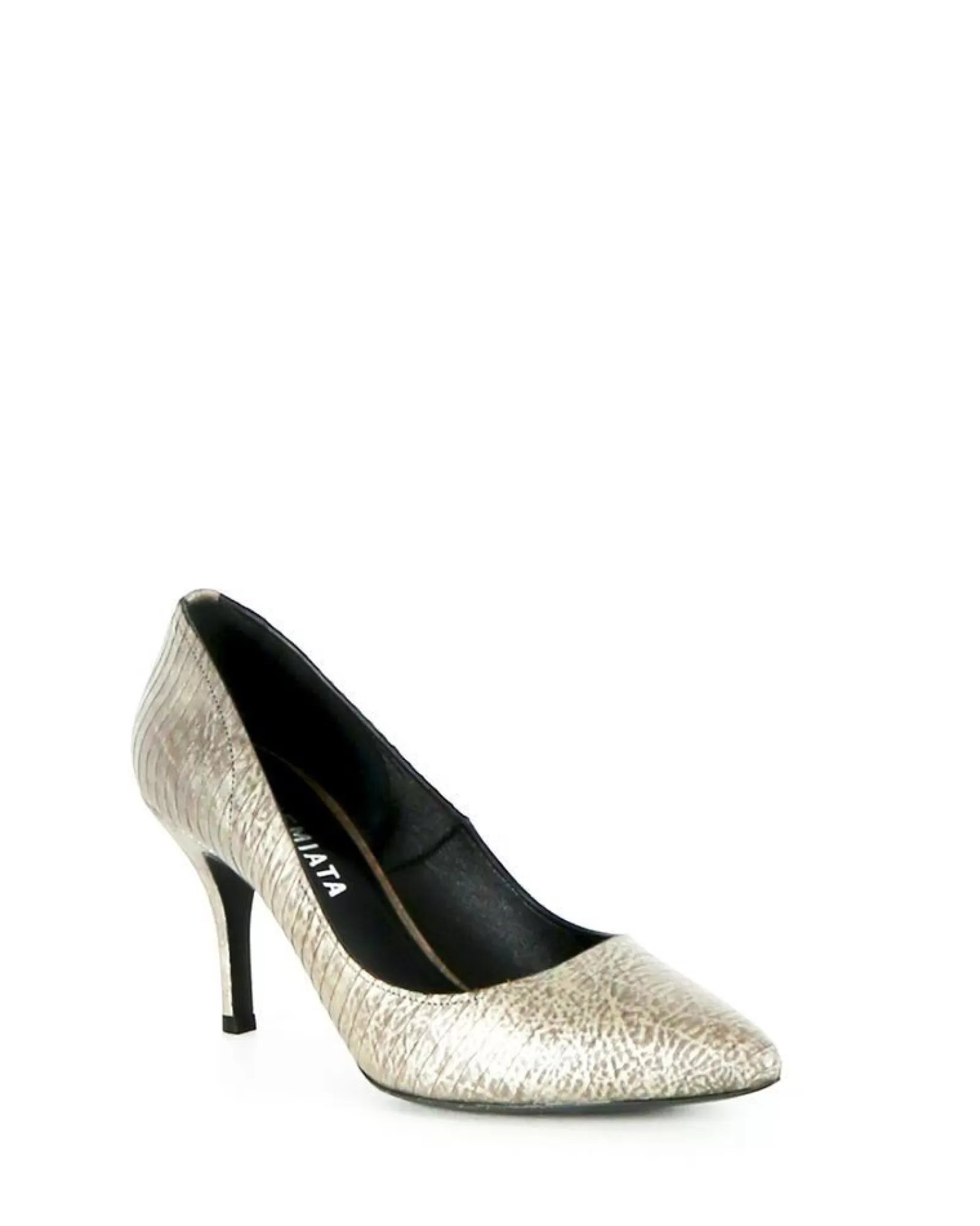 La Piscine Paris Escarpin lamé en cuir Premiata Doré Shop