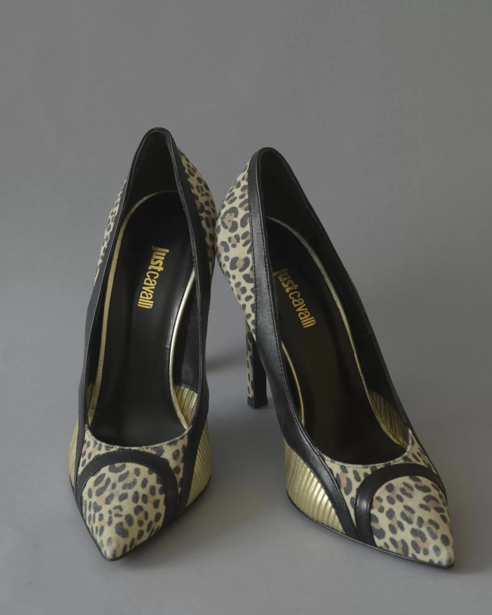 La Piscine Paris Escarpins en cuir à empiècements Just Cavalli Animalier Best