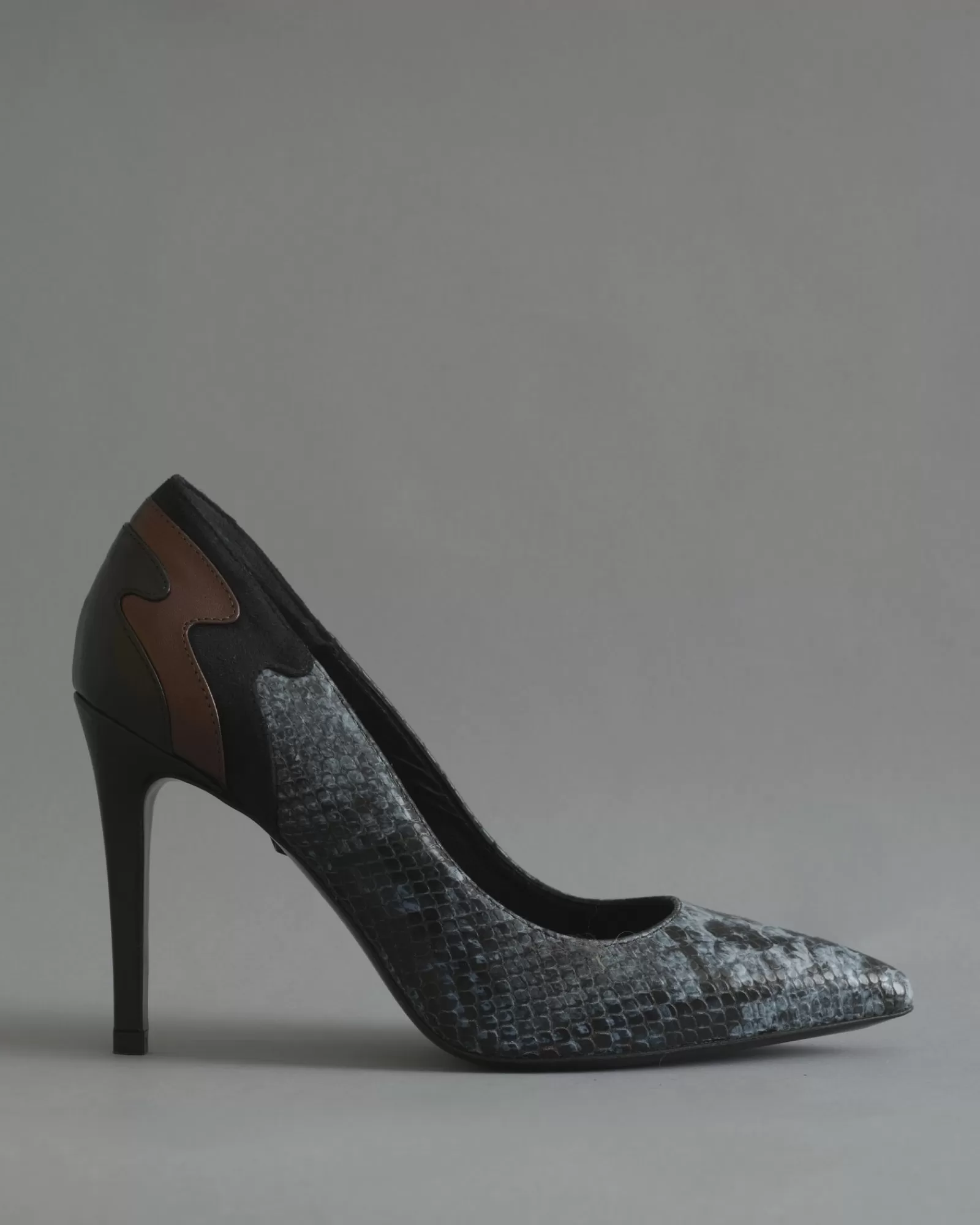 La Piscine Paris Escarpins en cuir effet python Just Cavalli Animalier Best Sale