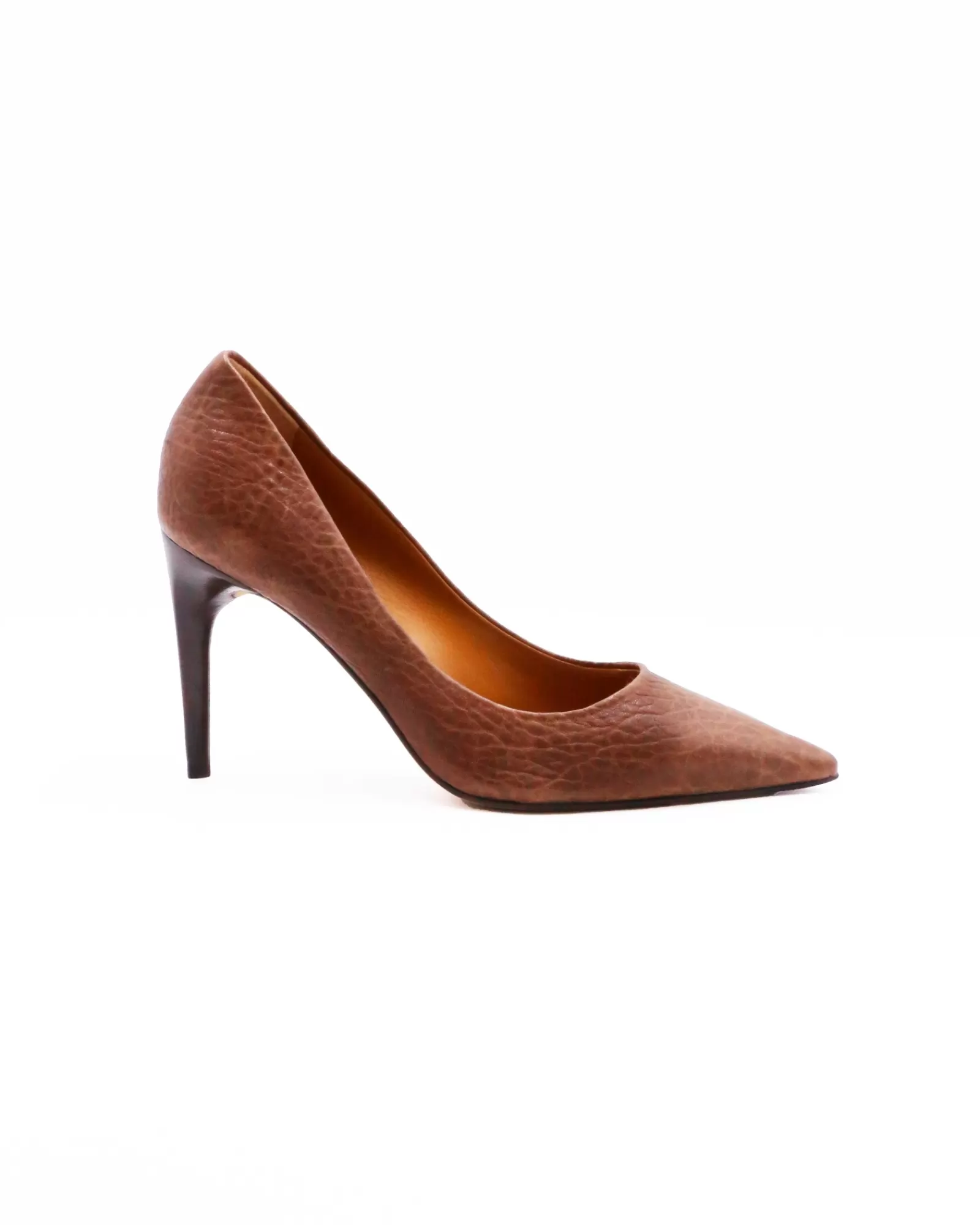 La Piscine Paris Escarpins en cuir Puro Marron Flash Sale