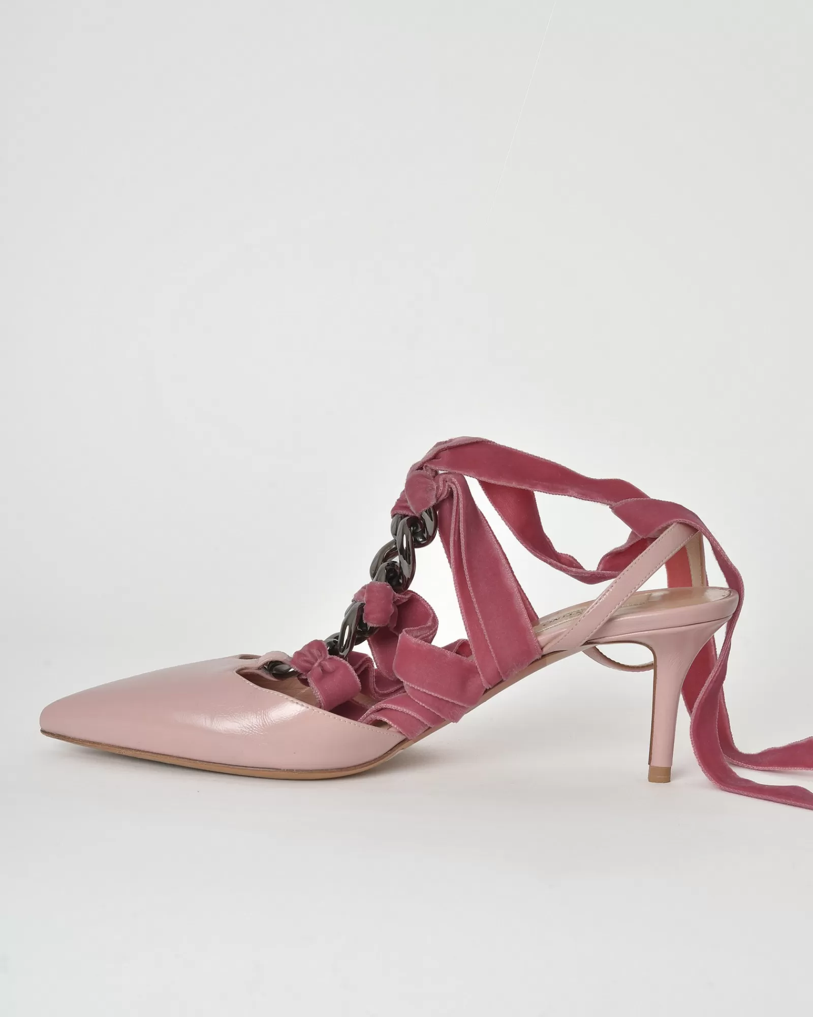 La Piscine Paris Escarpins en cuir Valentino Rose Best