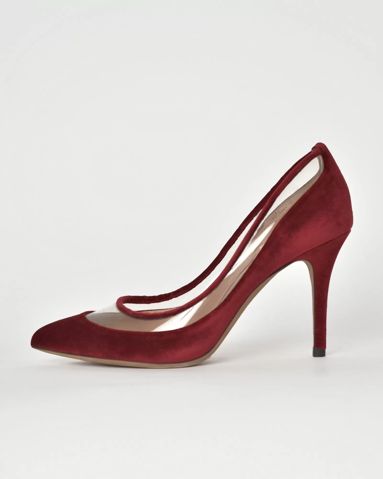 La Piscine Paris Escarpins en velours Valentino Rouge Hot