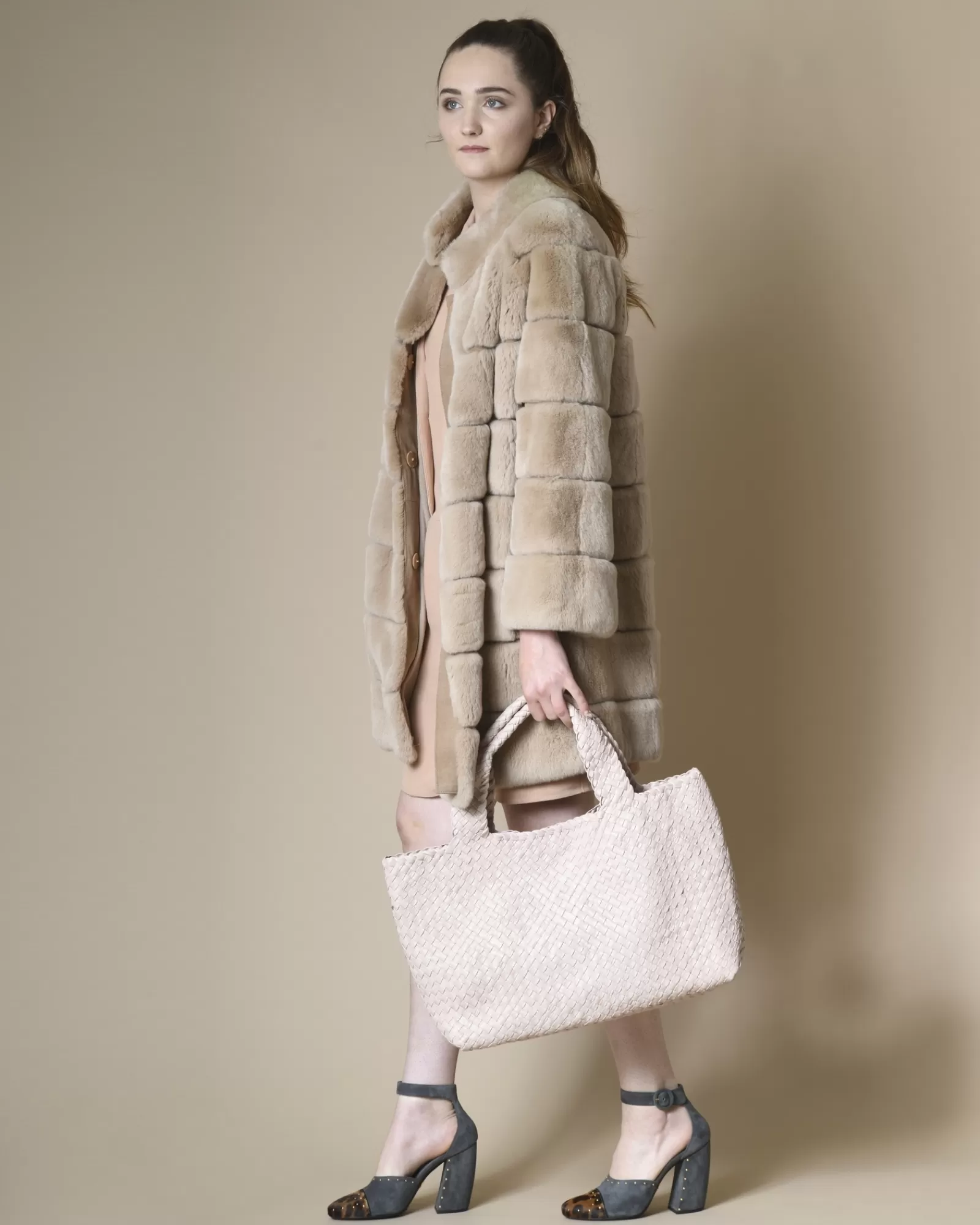 La Piscine Paris Escarpins en daim à empiècements Prada Gris Hot