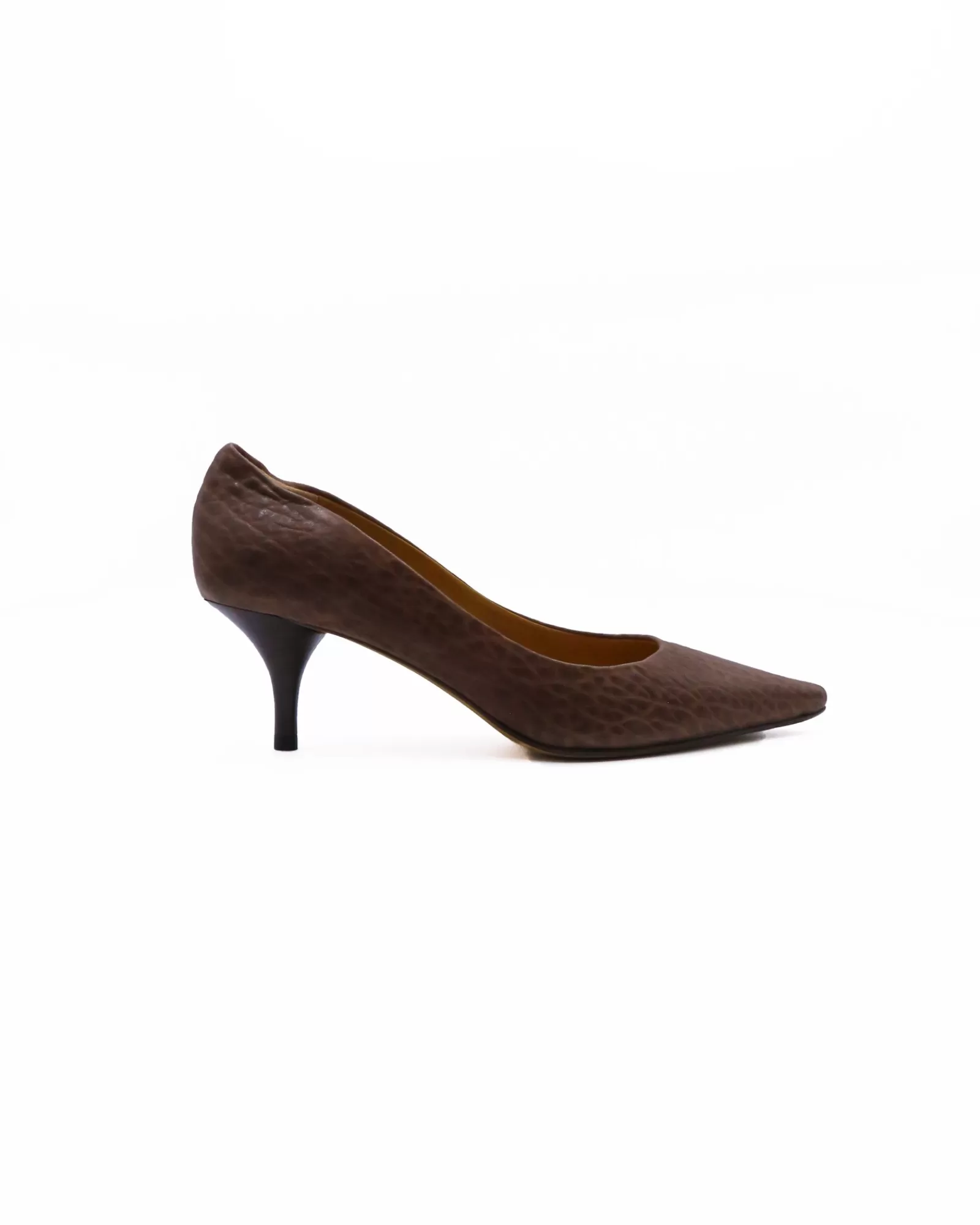 La Piscine Paris Escarpins en cuir Puro Marron Store