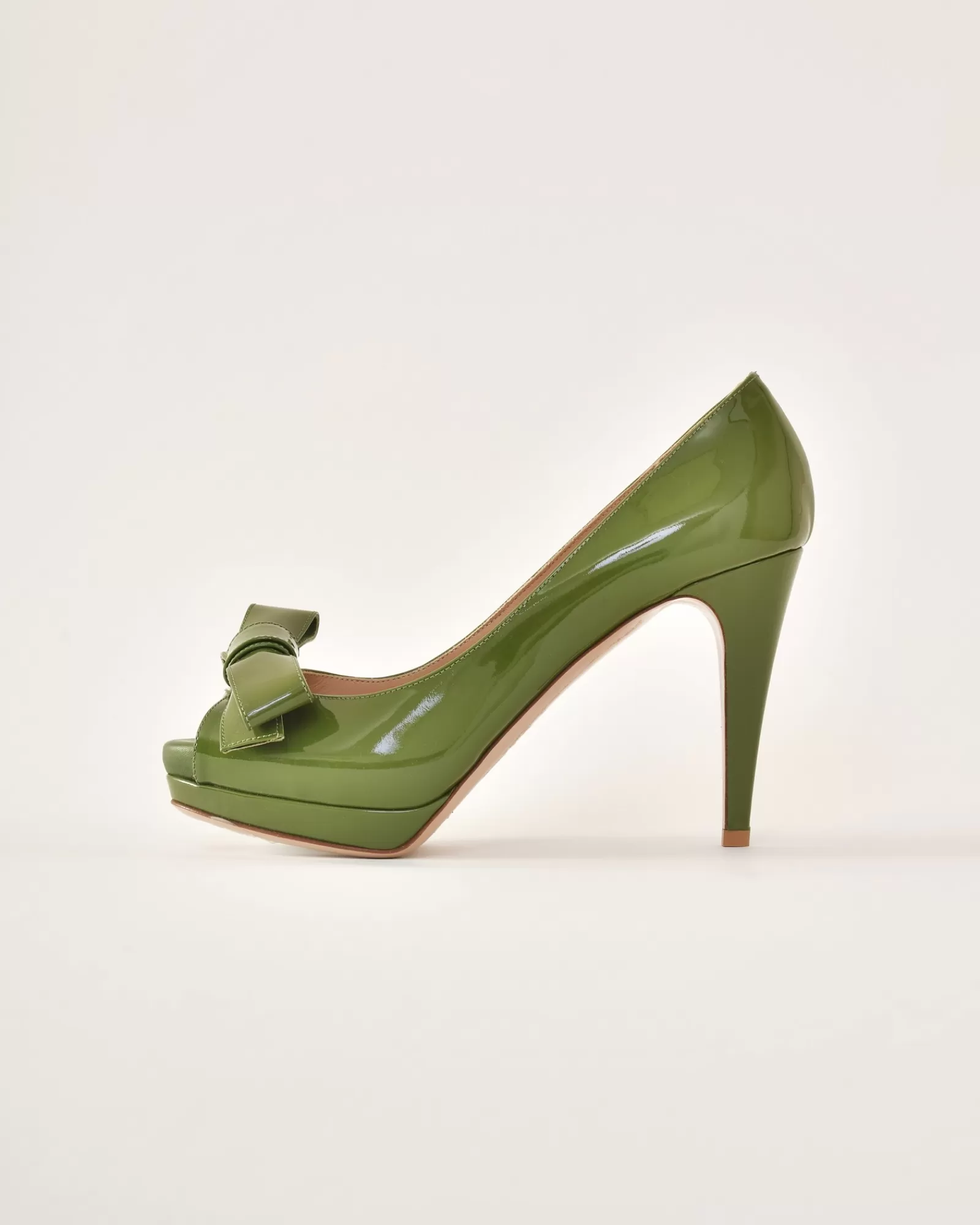 La Piscine Paris Escarpins vernis Valentino Vert Discount