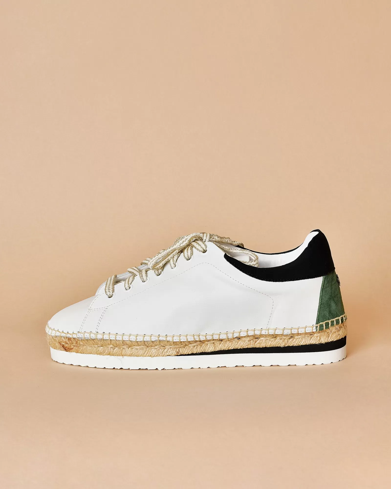 La Piscine Paris Espadrilles en cuir Lorena Antoniazzi Blanc Outlet