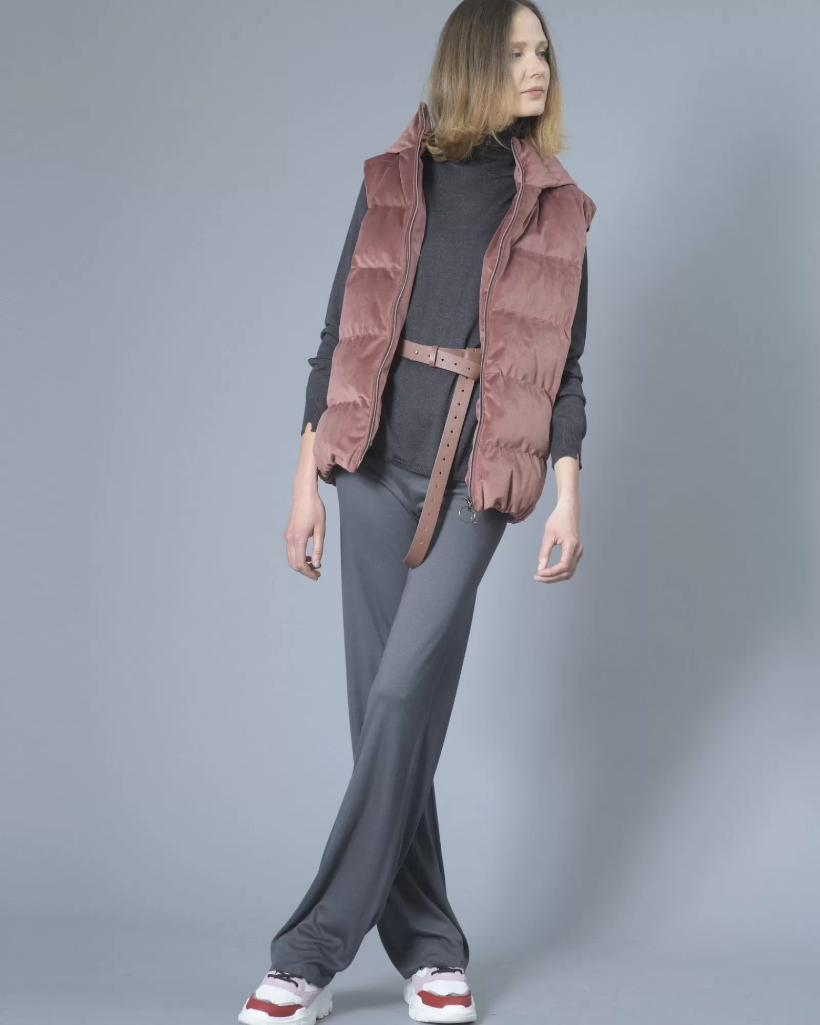 La Piscine Paris Gilet matelassé à capuche Eleventy Rose Clearance