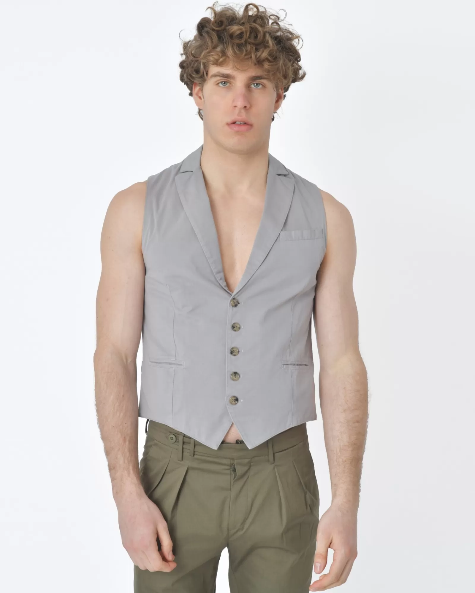 La Piscine Paris Gilet/ Veston Eleventy Gris Fashion