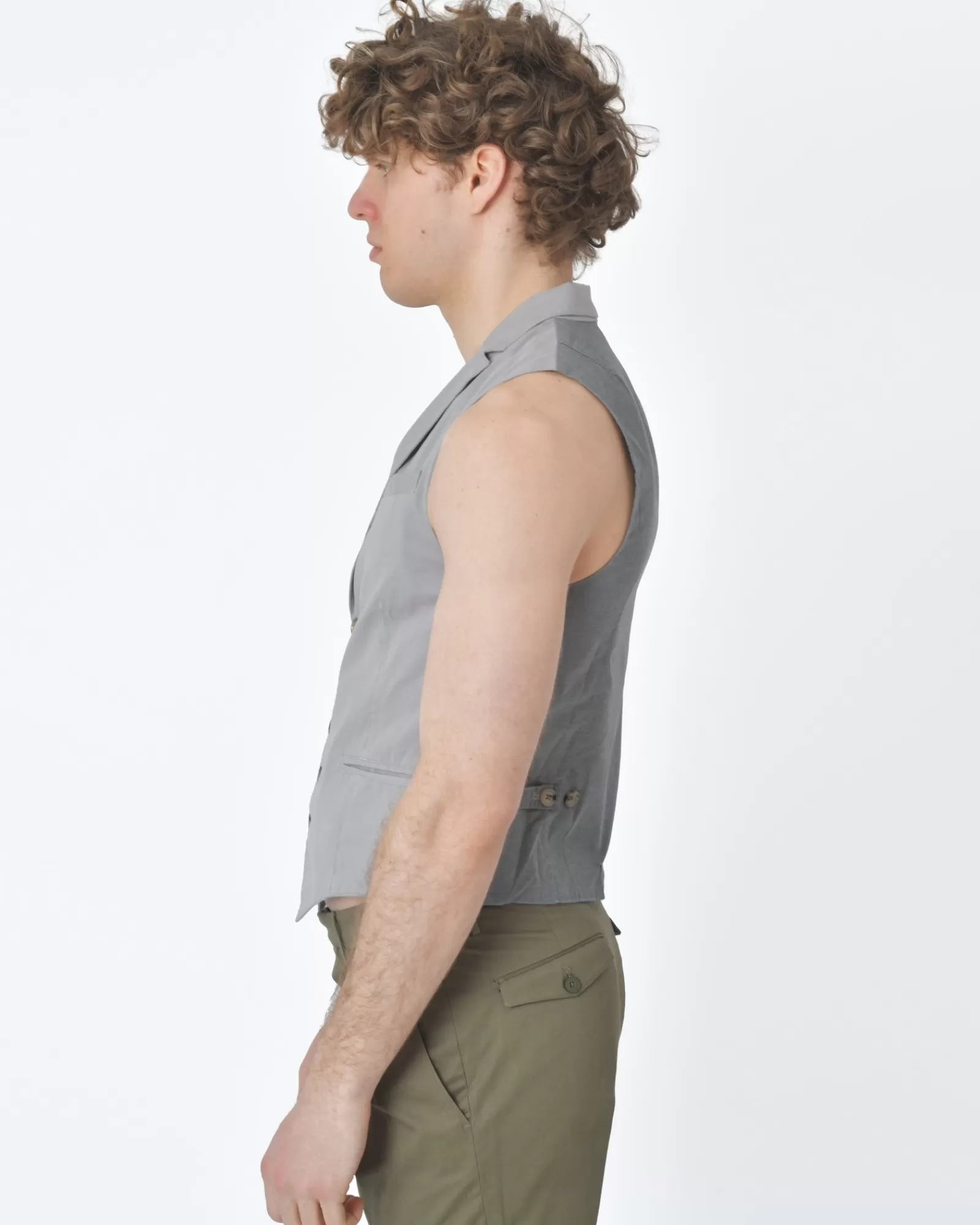 La Piscine Paris Gilet/ Veston Eleventy Gris Fashion