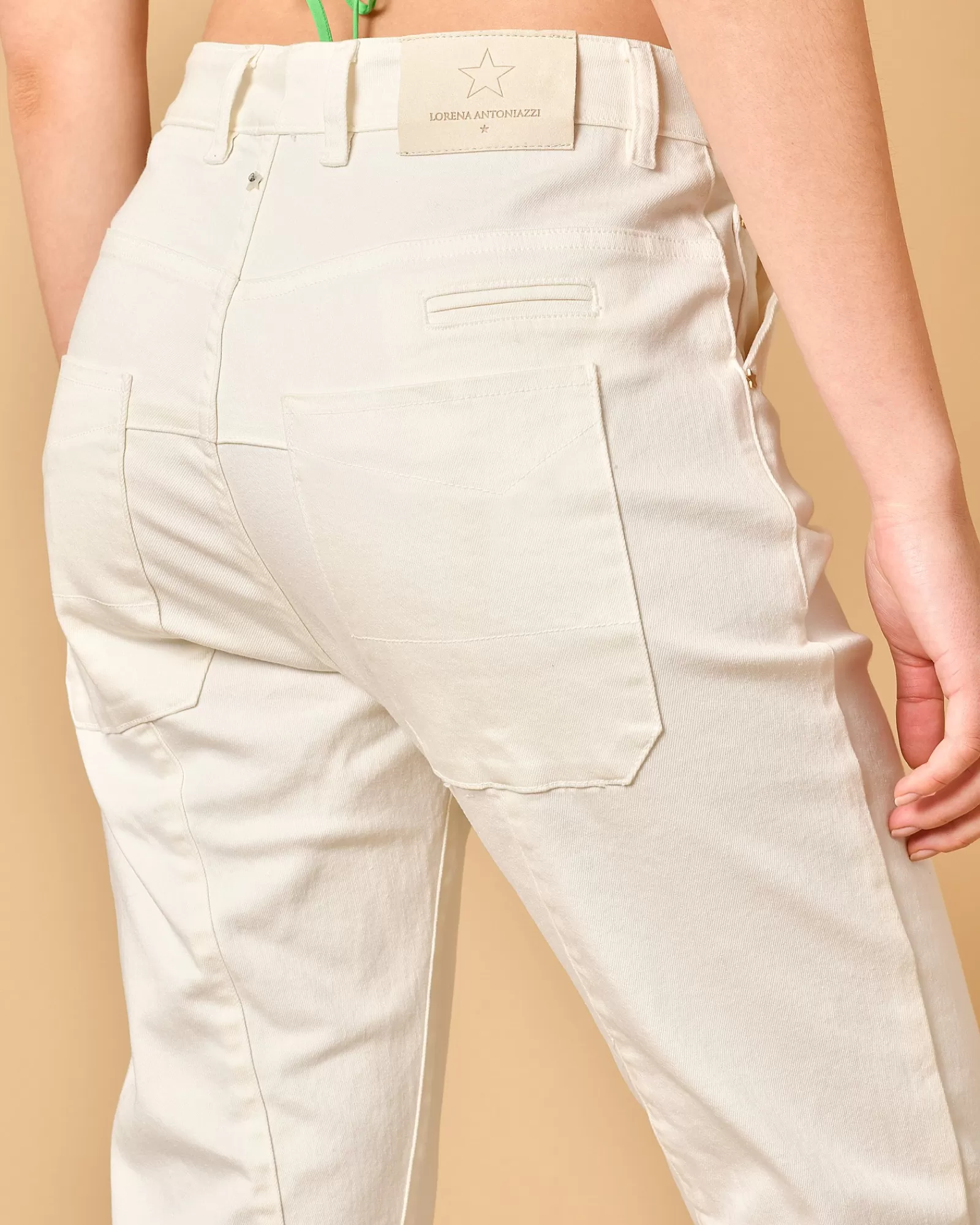 La Piscine Paris Jean fuselé Lorena Antoniazzi Beige Online