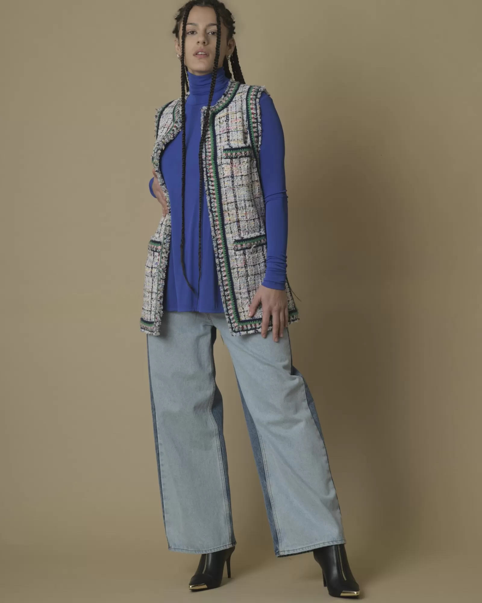 La Piscine Paris Jean palazzo McQ Alexander McQueen Bleu Hot