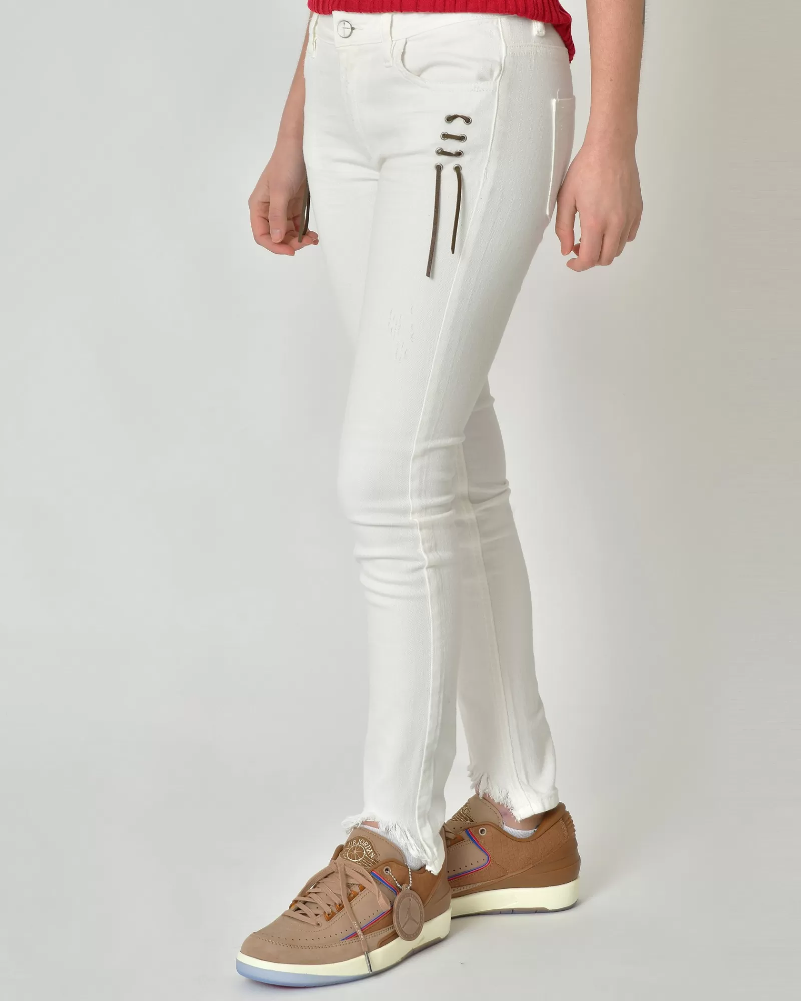 La Piscine Paris Jean skinny Hironaé Blanc Flash Sale