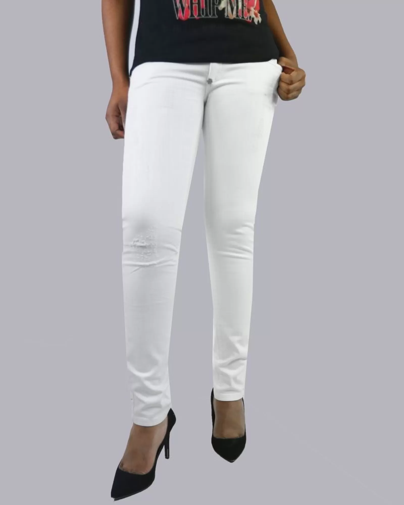 La Piscine Paris Jean skinny Philipp Plein Blanc Store